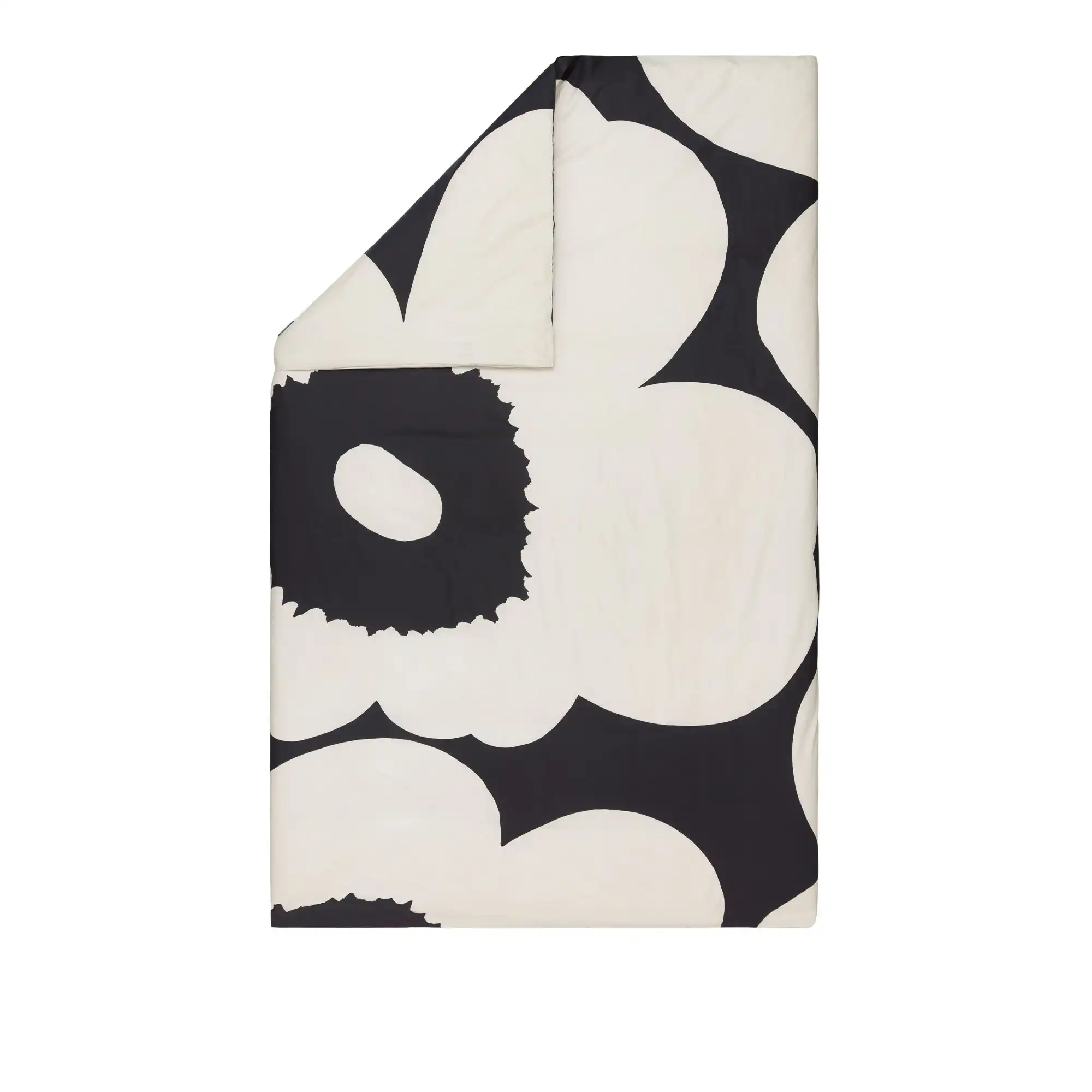 Iso Unikko Duvet Cover Off White, Charcoal