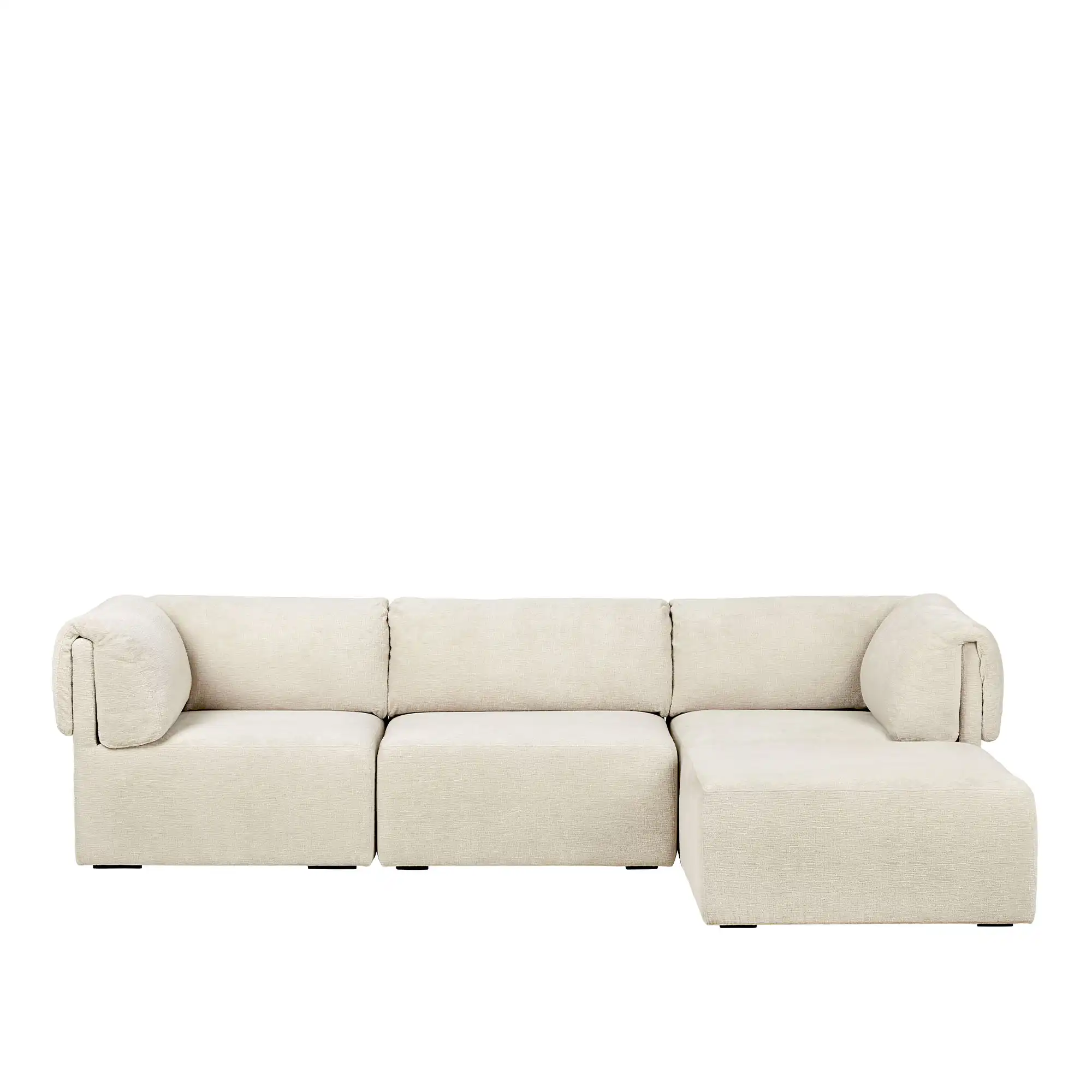 Wonder Sofa - Fully Upholstered, 3-seater with armrests and Chaise Longue, 280x185 , Glamour Group, Mumble 02