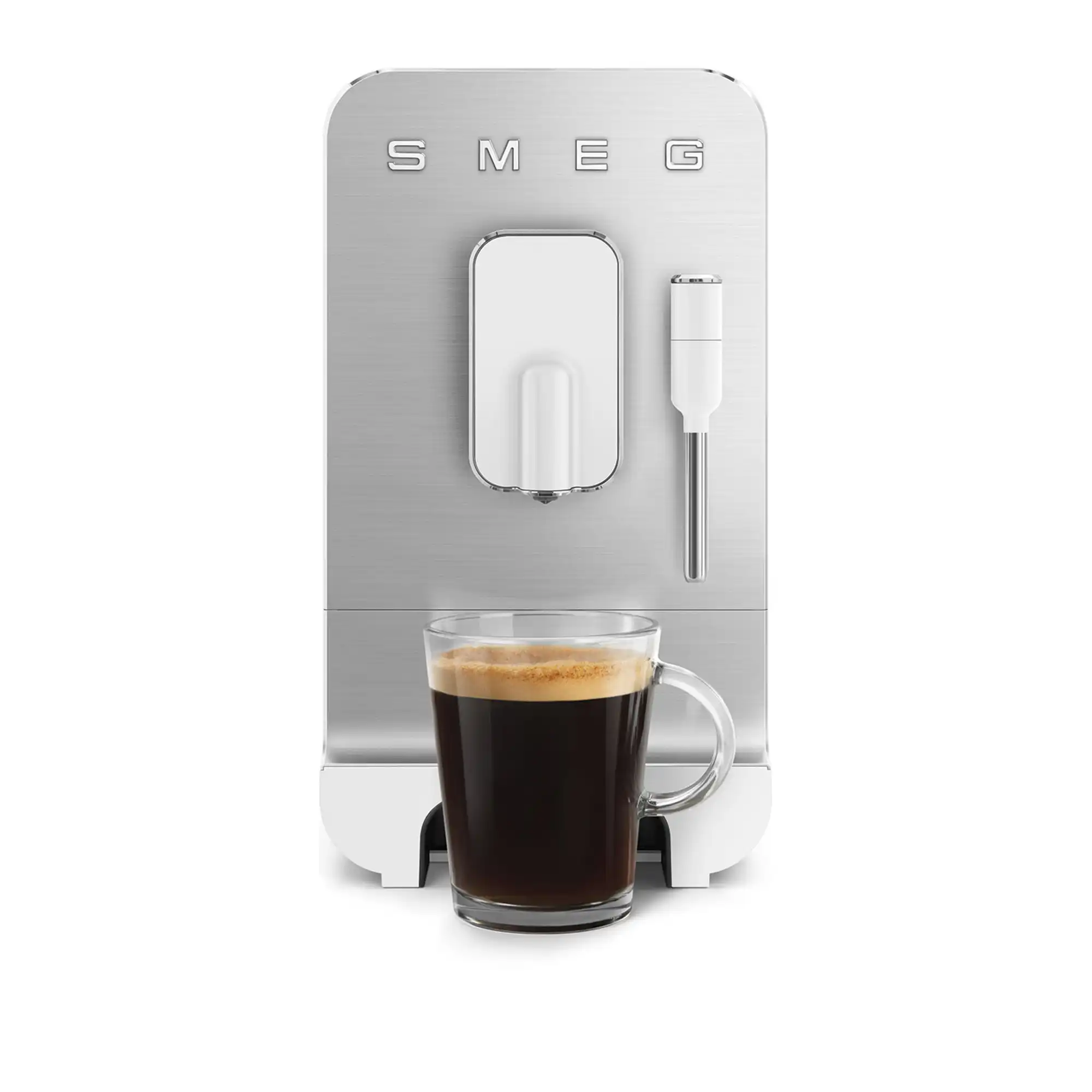 Smeg Automatic Coffee Machine With Steam Wand White