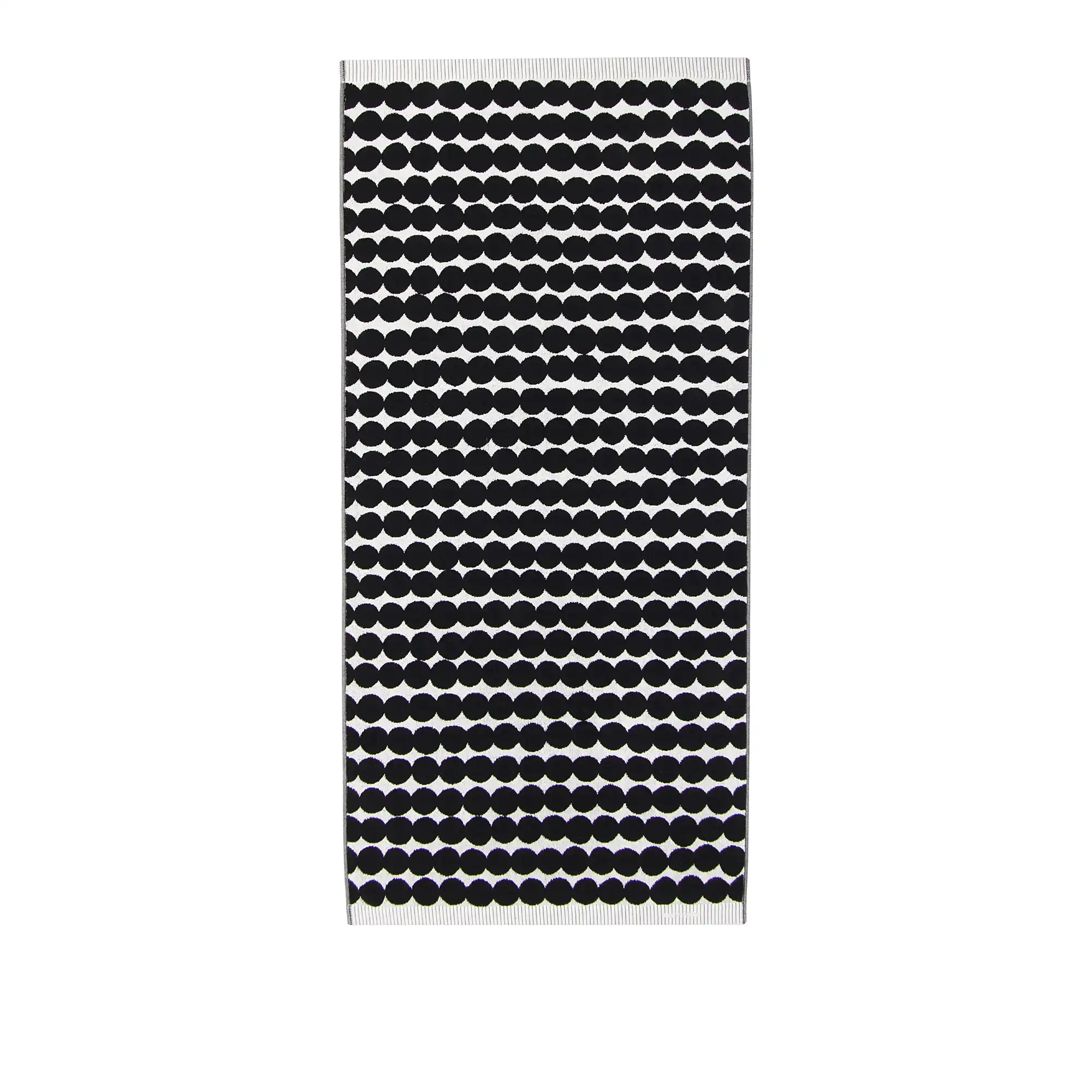 Räsymatto Bath Towel 70X150 cm White, Black