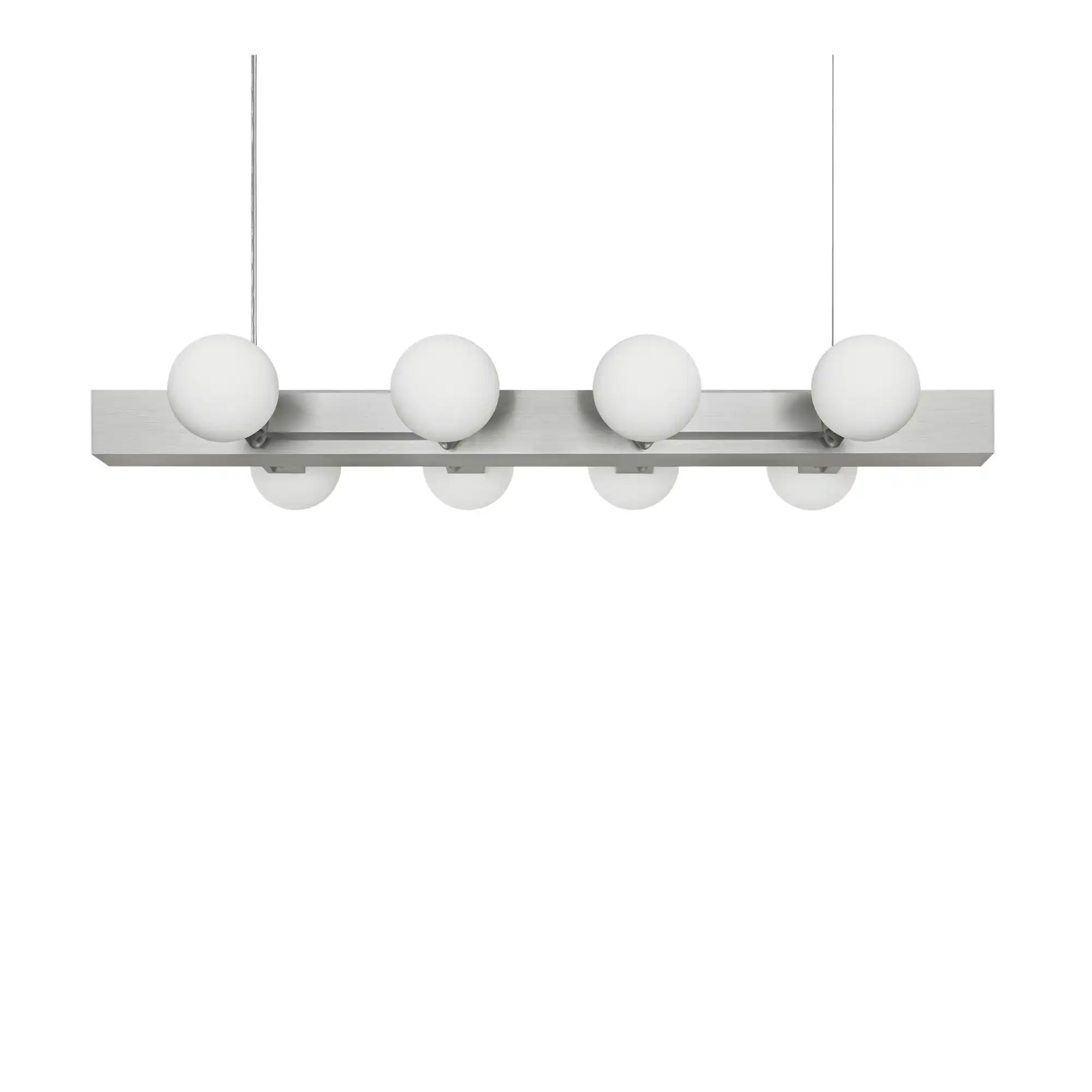 Knuckle Linear Chandelier - Brushed Aluminum