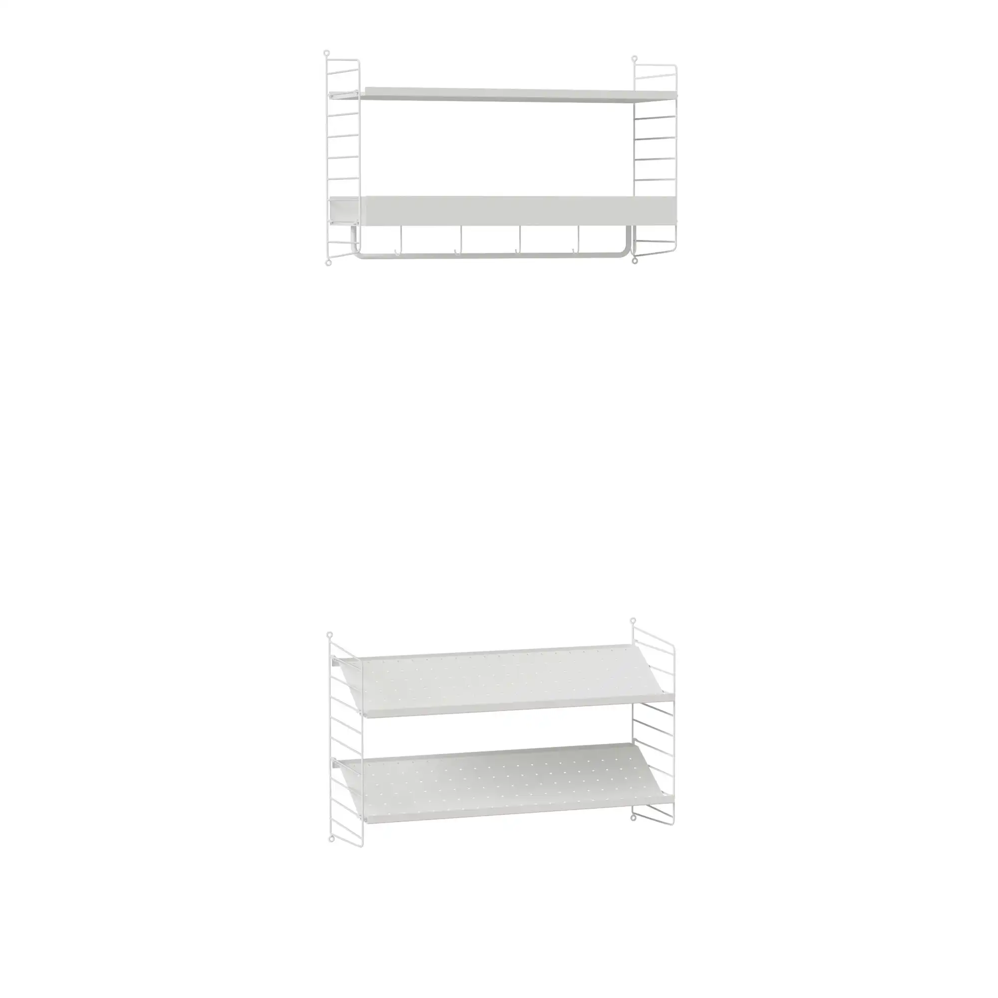 Hall hyllsystem Q vit/vit