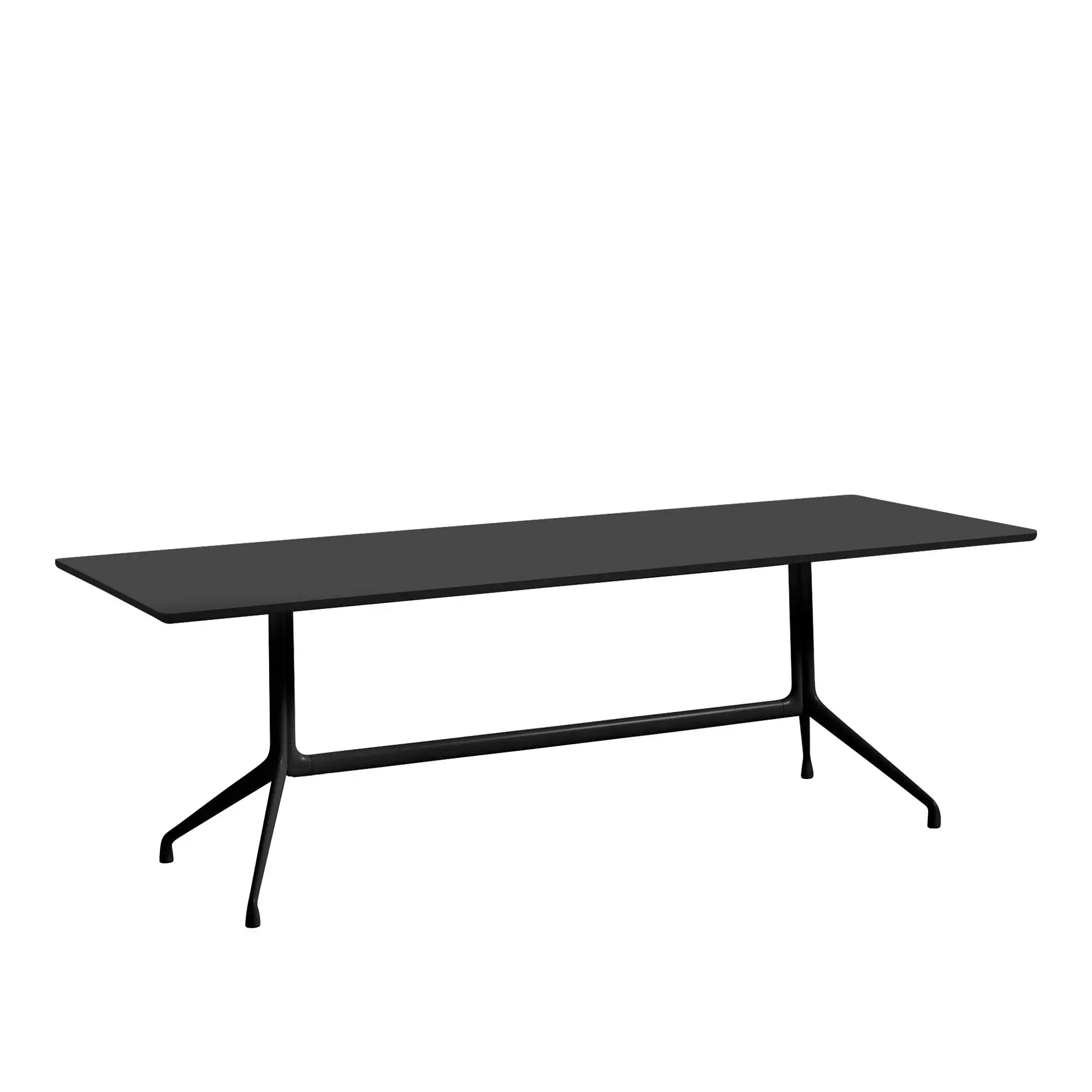 About a Table AAT10 - Black Base - Black Linoleum - 220x90x73 cm