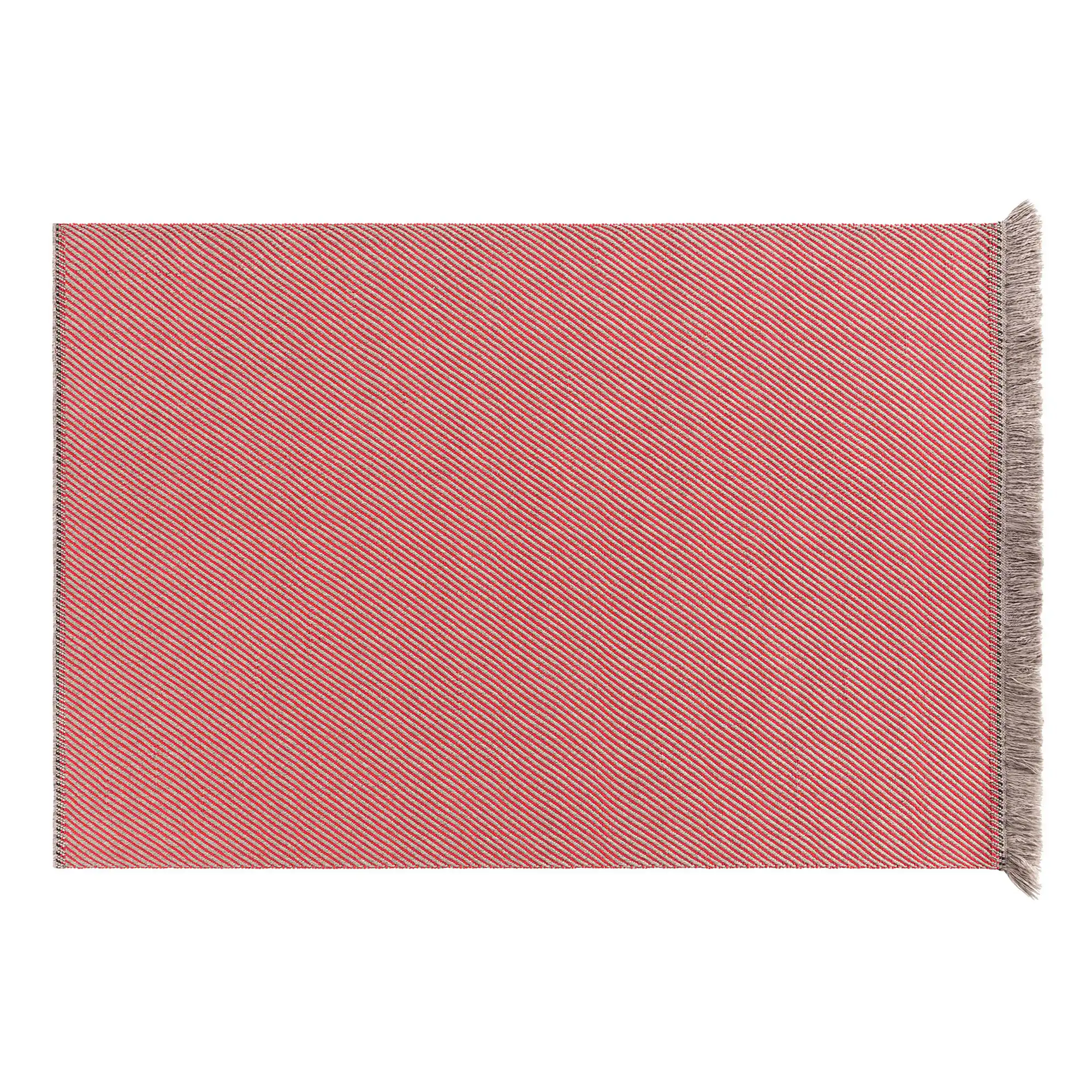 Garden Layers Rug - Diagonal Almond/Red