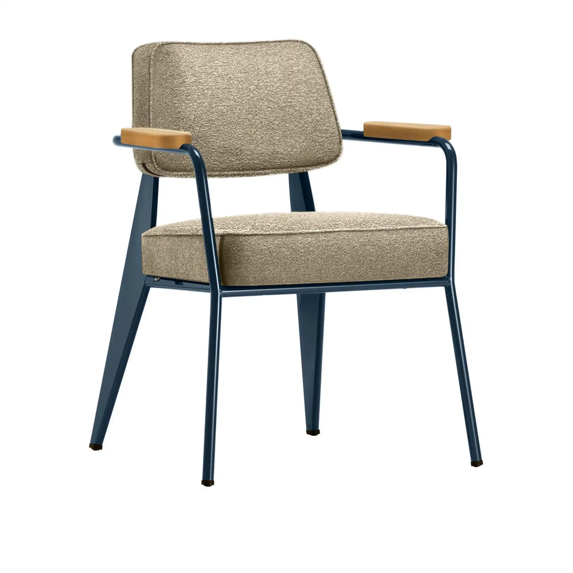 Fauteuil Direction karmstol Prouvé Bleu Dynastie