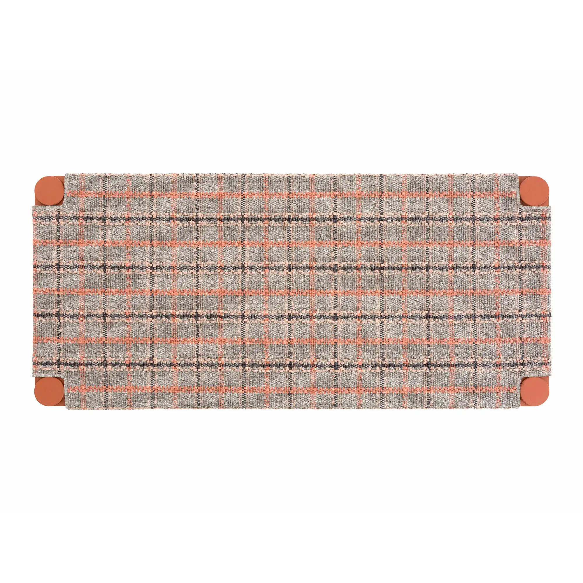 Garden Layers Single Indian Bed - Tartan Terracotta