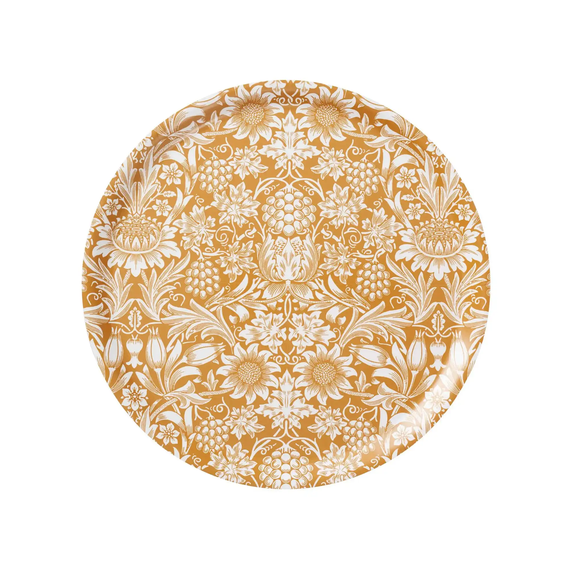 Sunflower Round Tray Golden