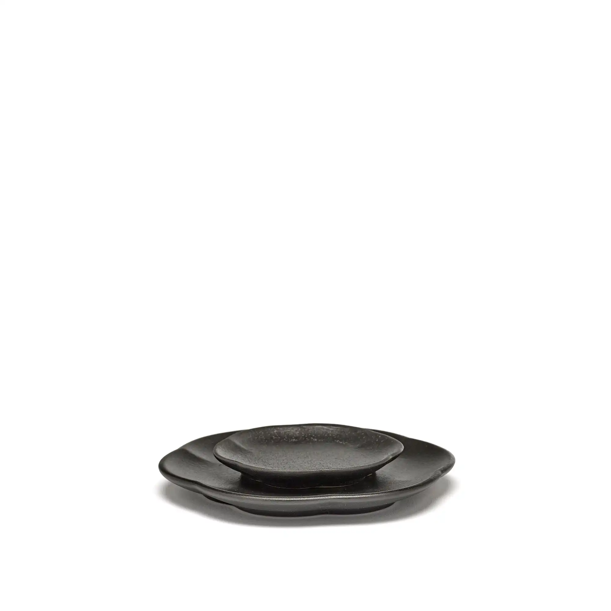 Inku Ribbed Plate - Black