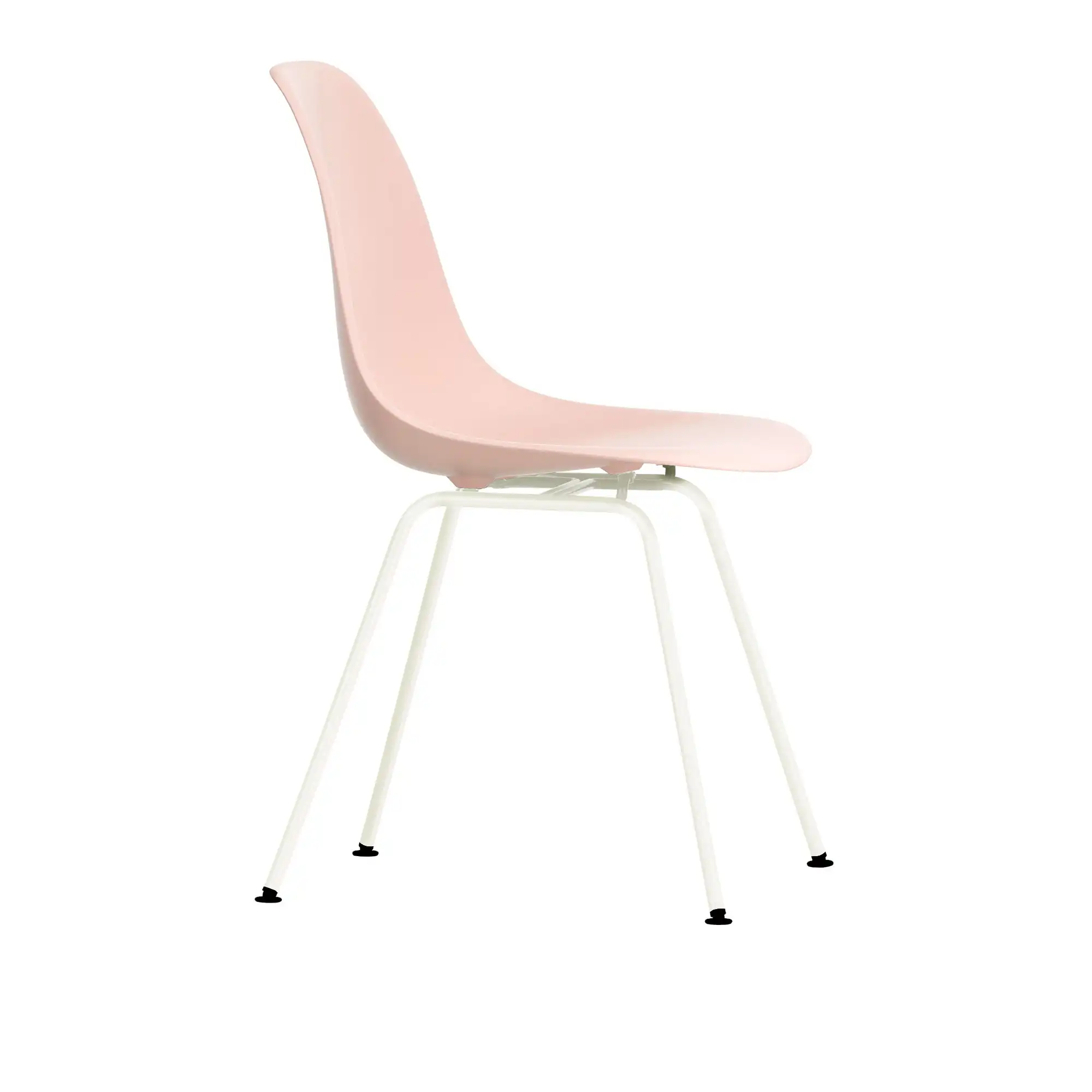 Eames Plastic Chair DSX - 41 Pale Rose - White Base