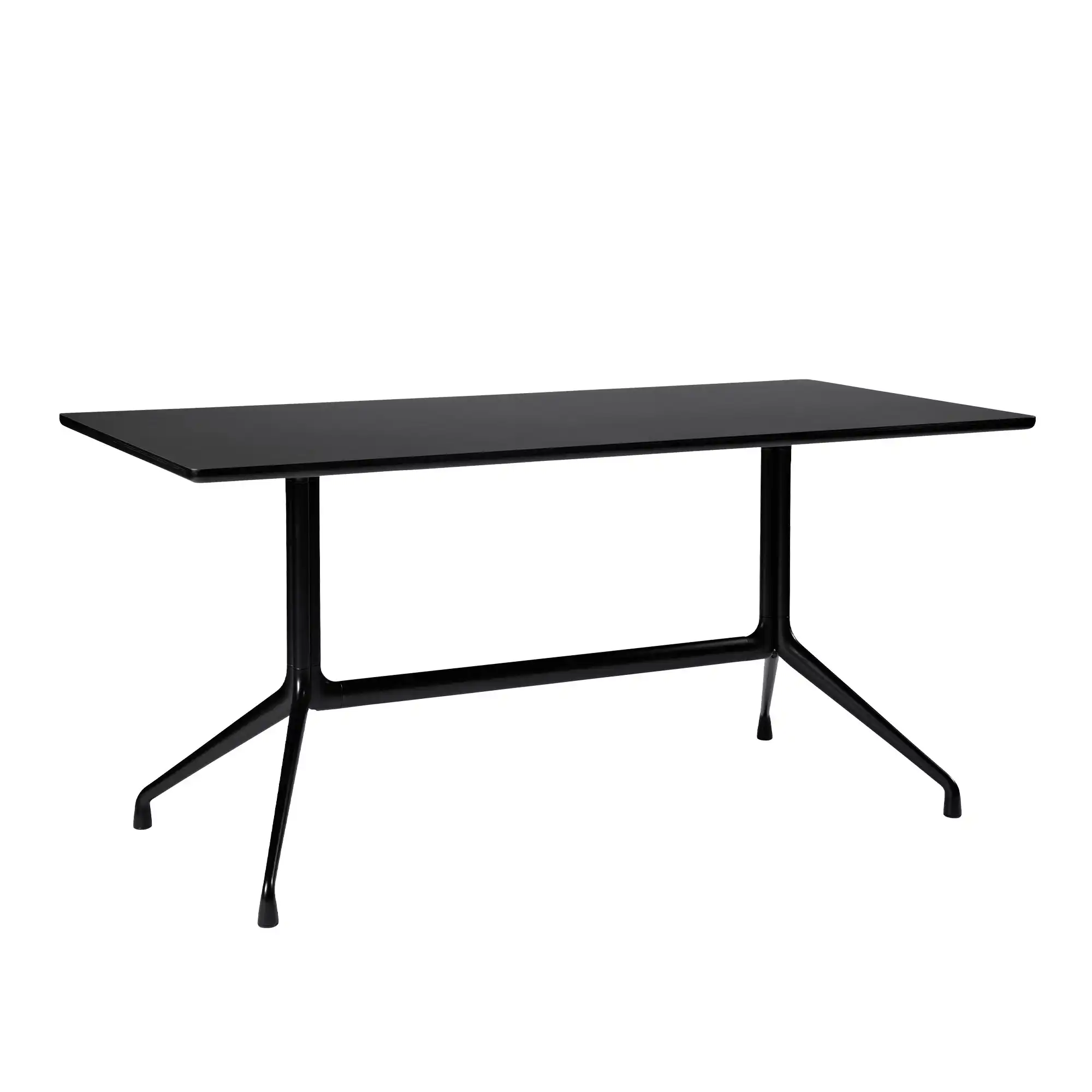 About a Table AAT10 - Black Base - Black Linoleum - 180x90x73 cm