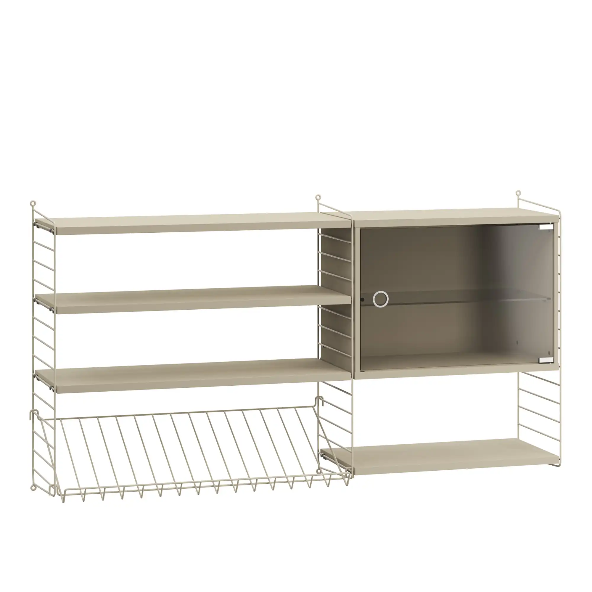 Vardagsrum hyllsystem S beige/beige