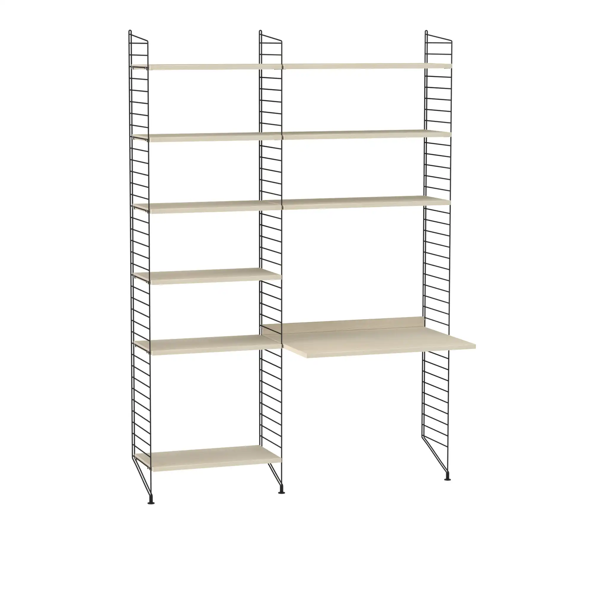 Kontor hyllsystem B ask/svart