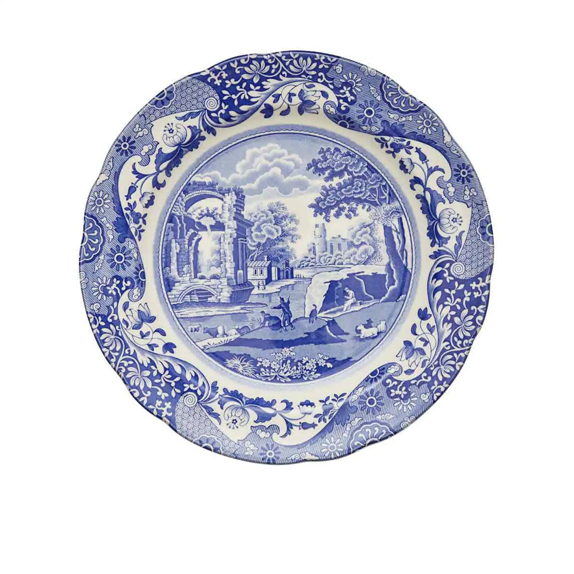 Blue italian tallrik