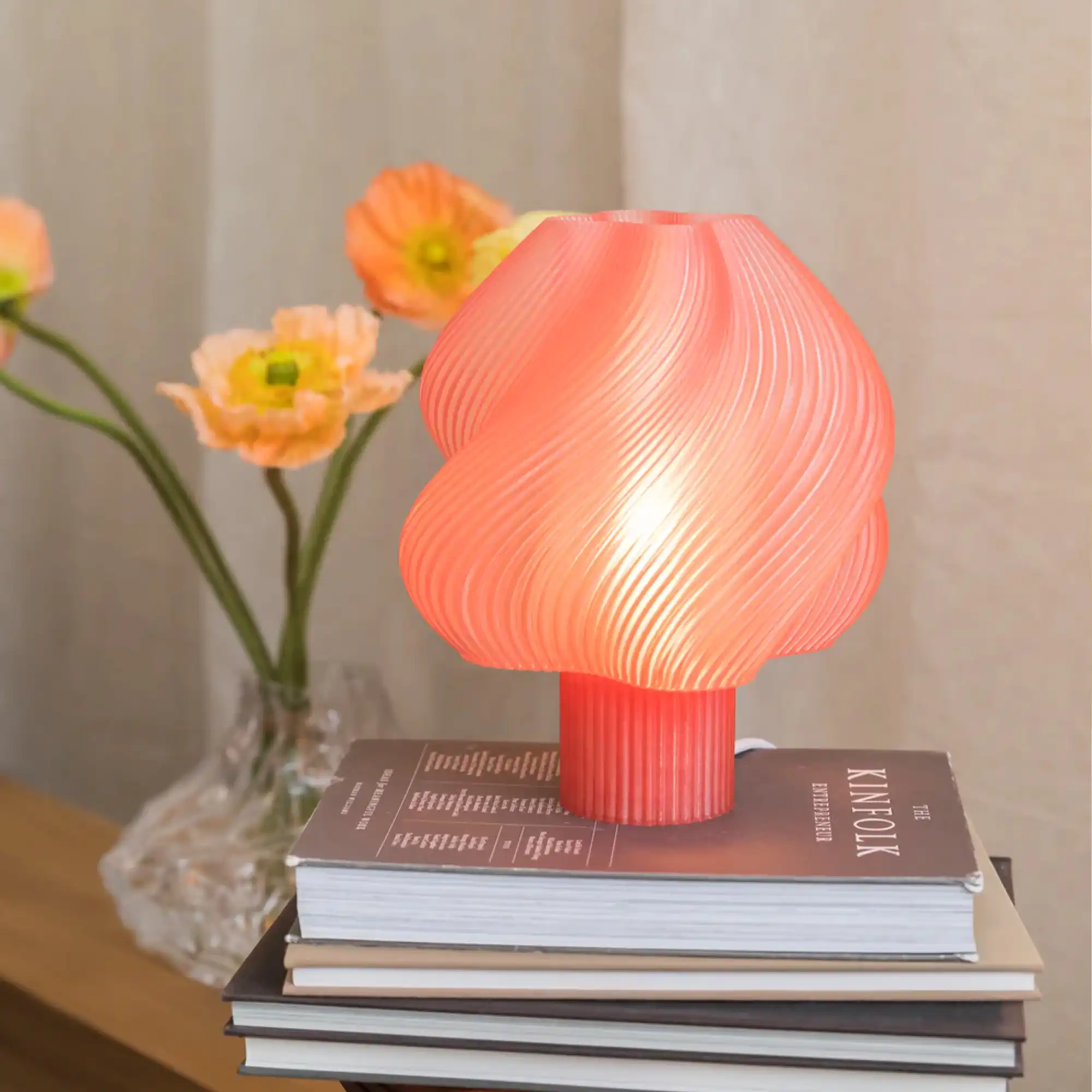 Soft Serve Table Lamp Regular - Peach Sorbet