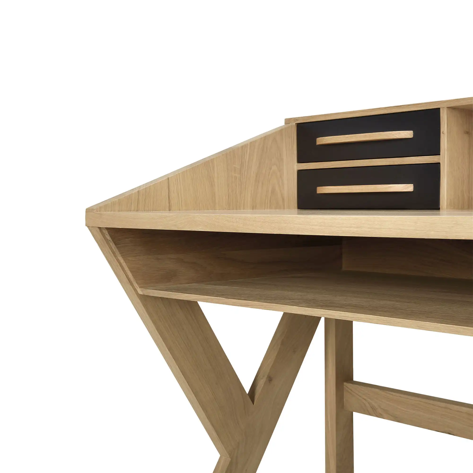 Oak Origami Desk