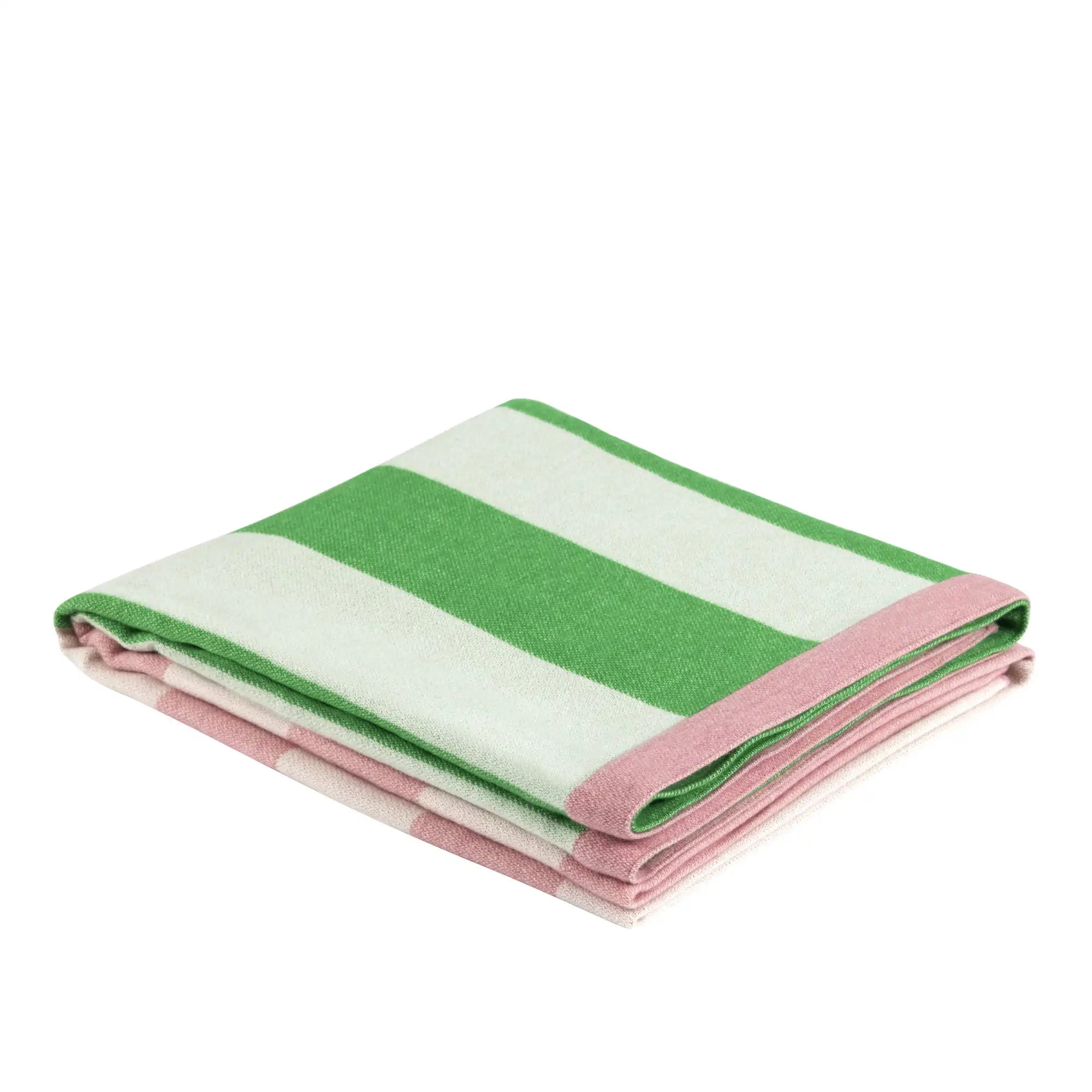 Stripe Throw - Pink/Green