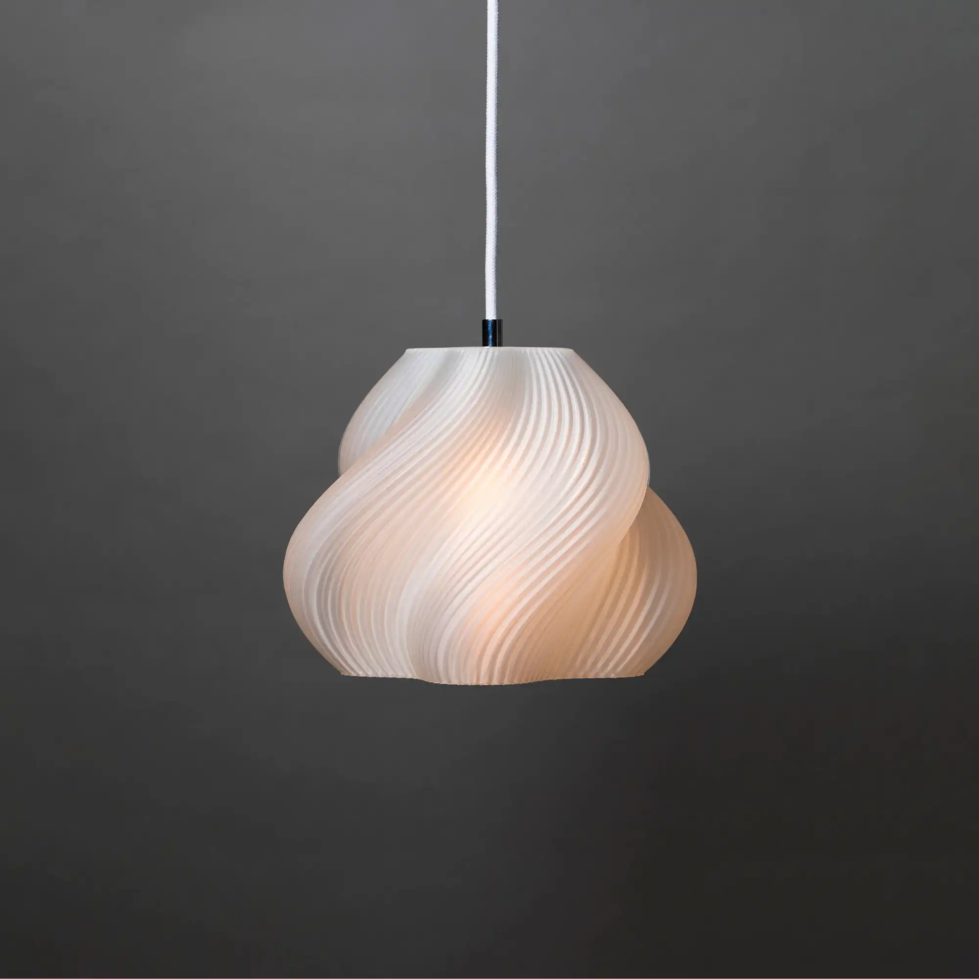 Soft Serve 01 pendellampa Chrome White