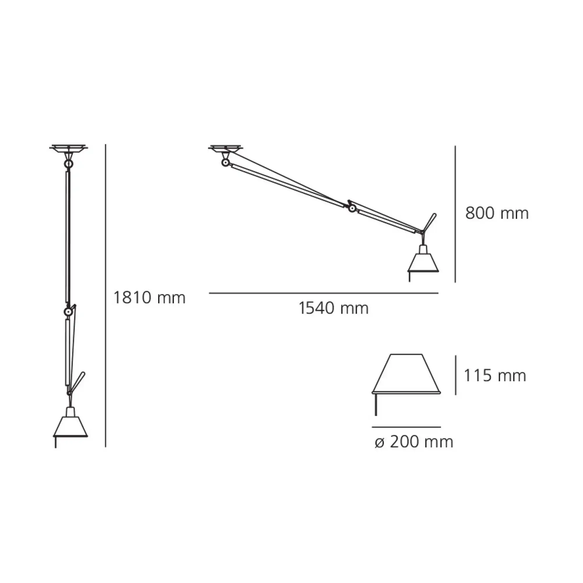 Tolomeo Decentrata Aluminium