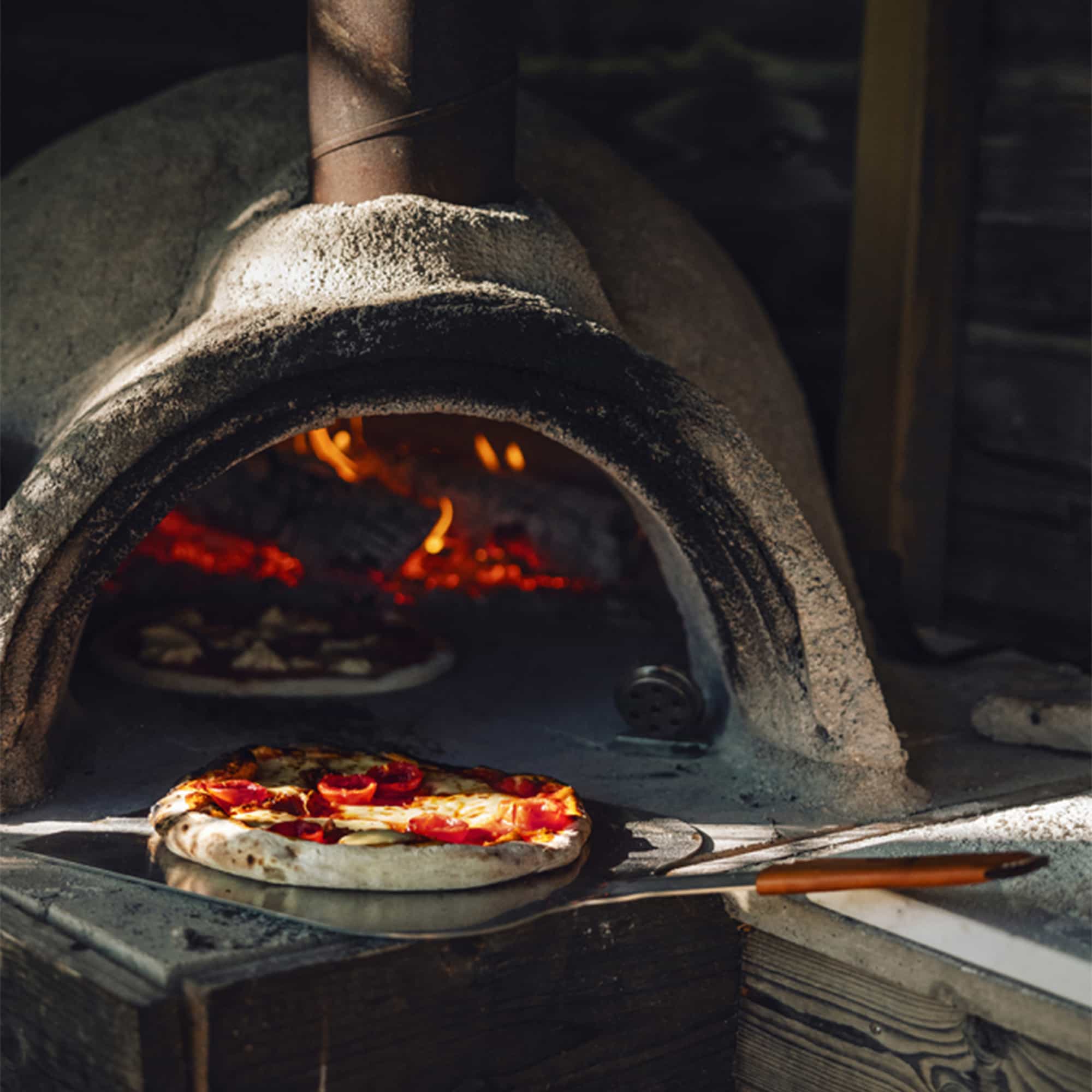 Pizzaspade - Rostfritt stål & Läder