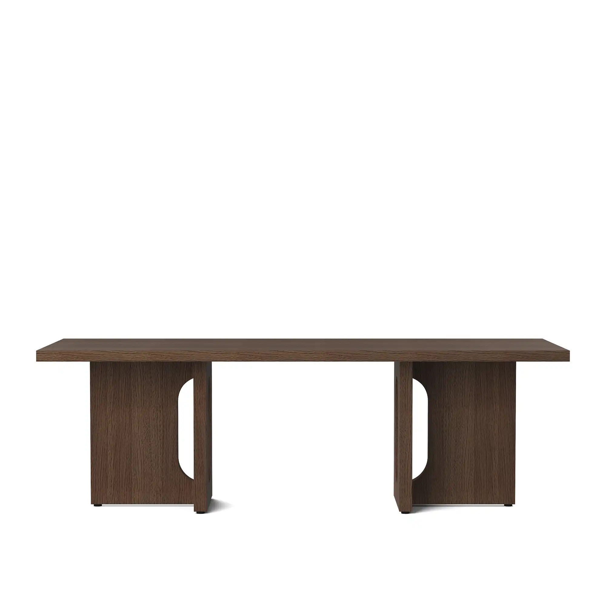 Androgyne Lounge Table, Base Dark Stained Oak, Top Dark Stained Oak