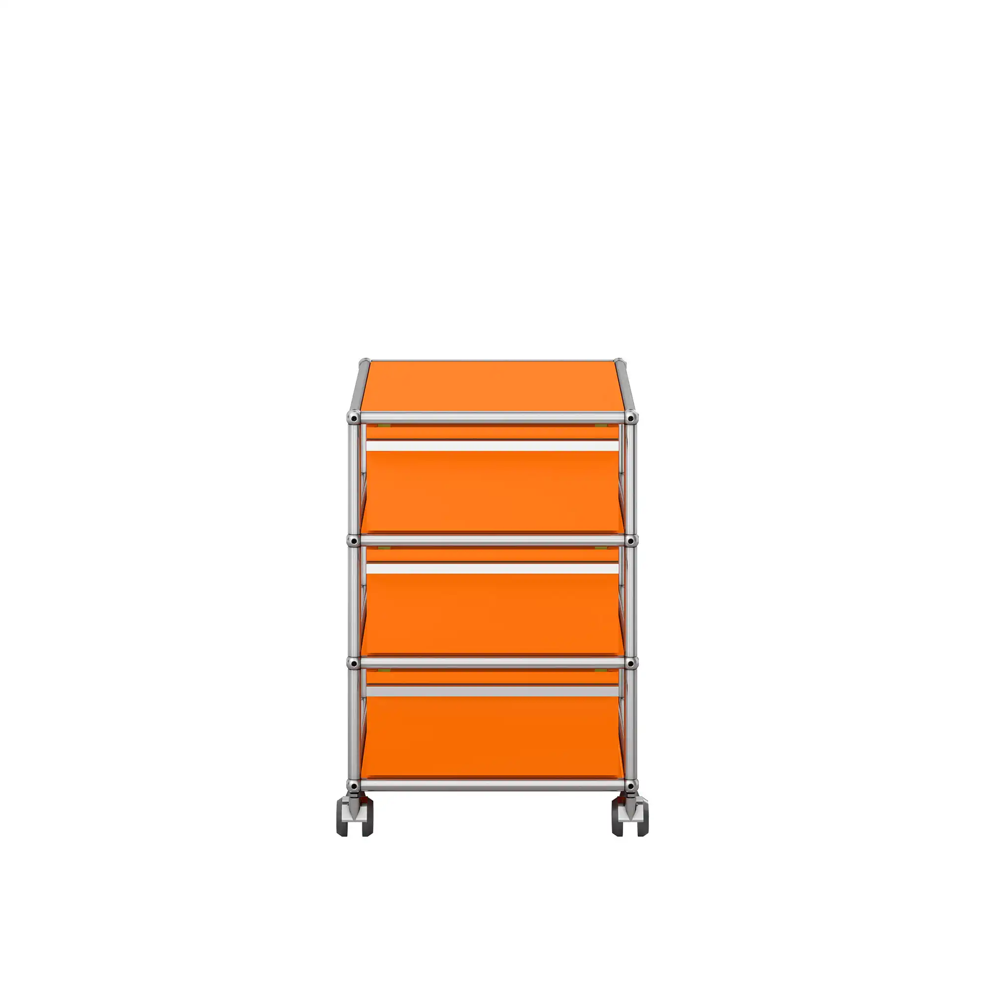 USM Haller 114 Mobile pedestal, Pure Orange