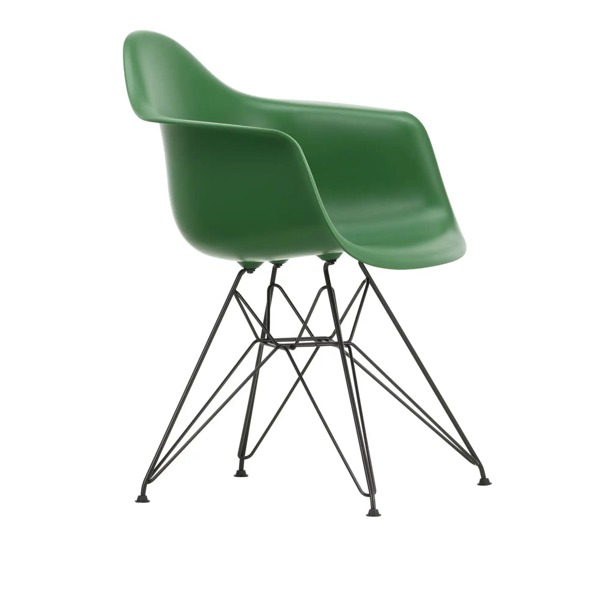 Eames RE Plastic Armchair DAR 17 Emerald Basic Dark Base