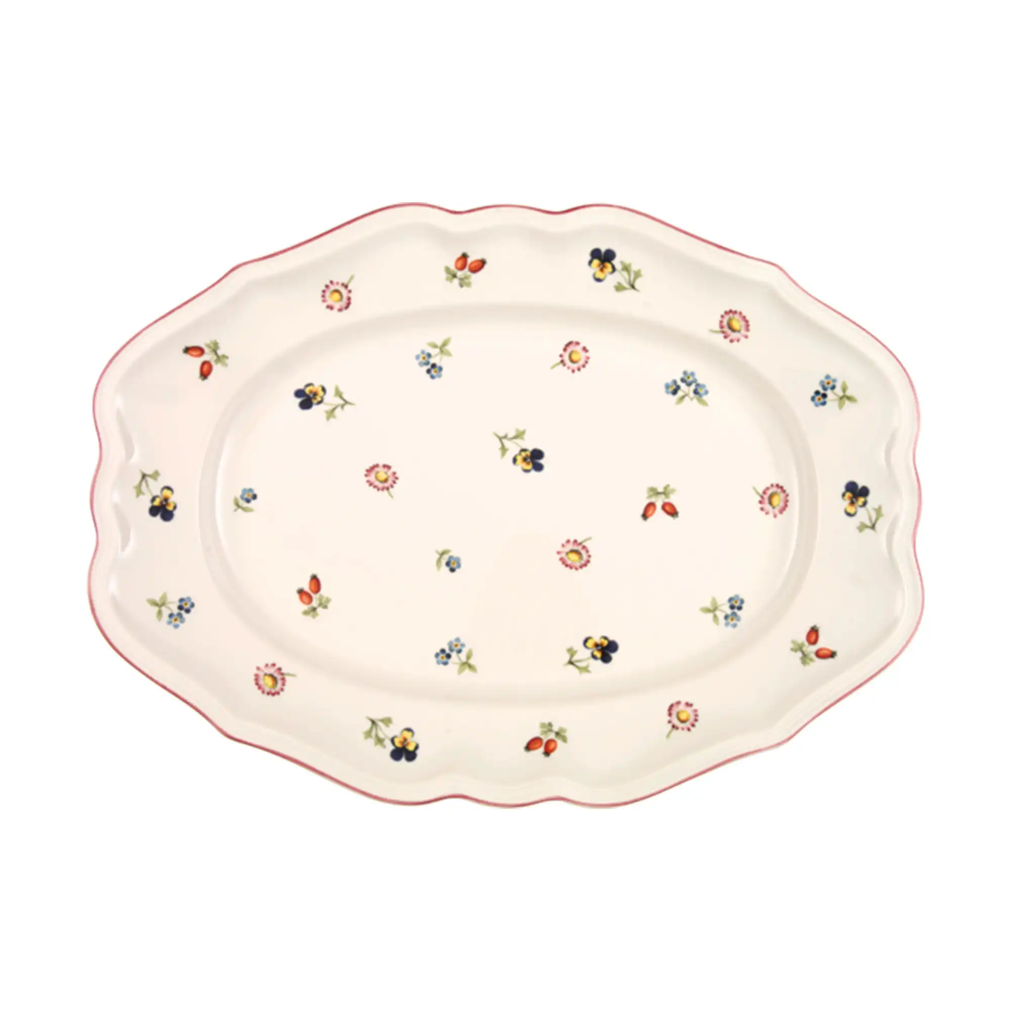 Petite Fleur Oval Plate 37 cm