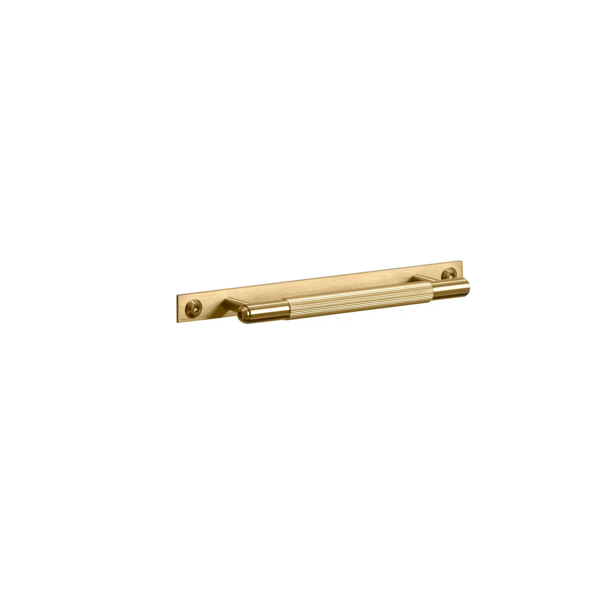 Pull Bar Plate Linear Small Brass