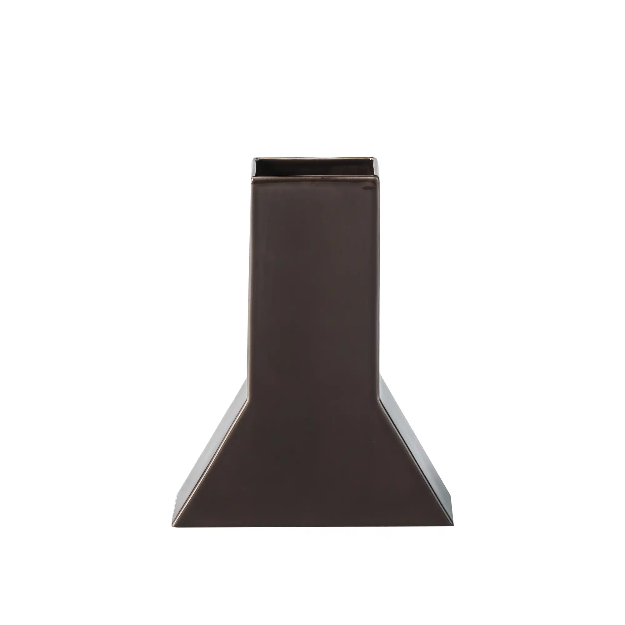 L.A. Triangular Vase Small Opening Brown