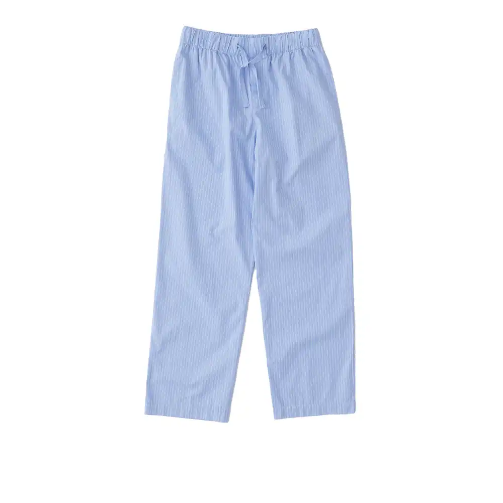 Poplin Pyjamas Pants - Blue Pin Stripes - L