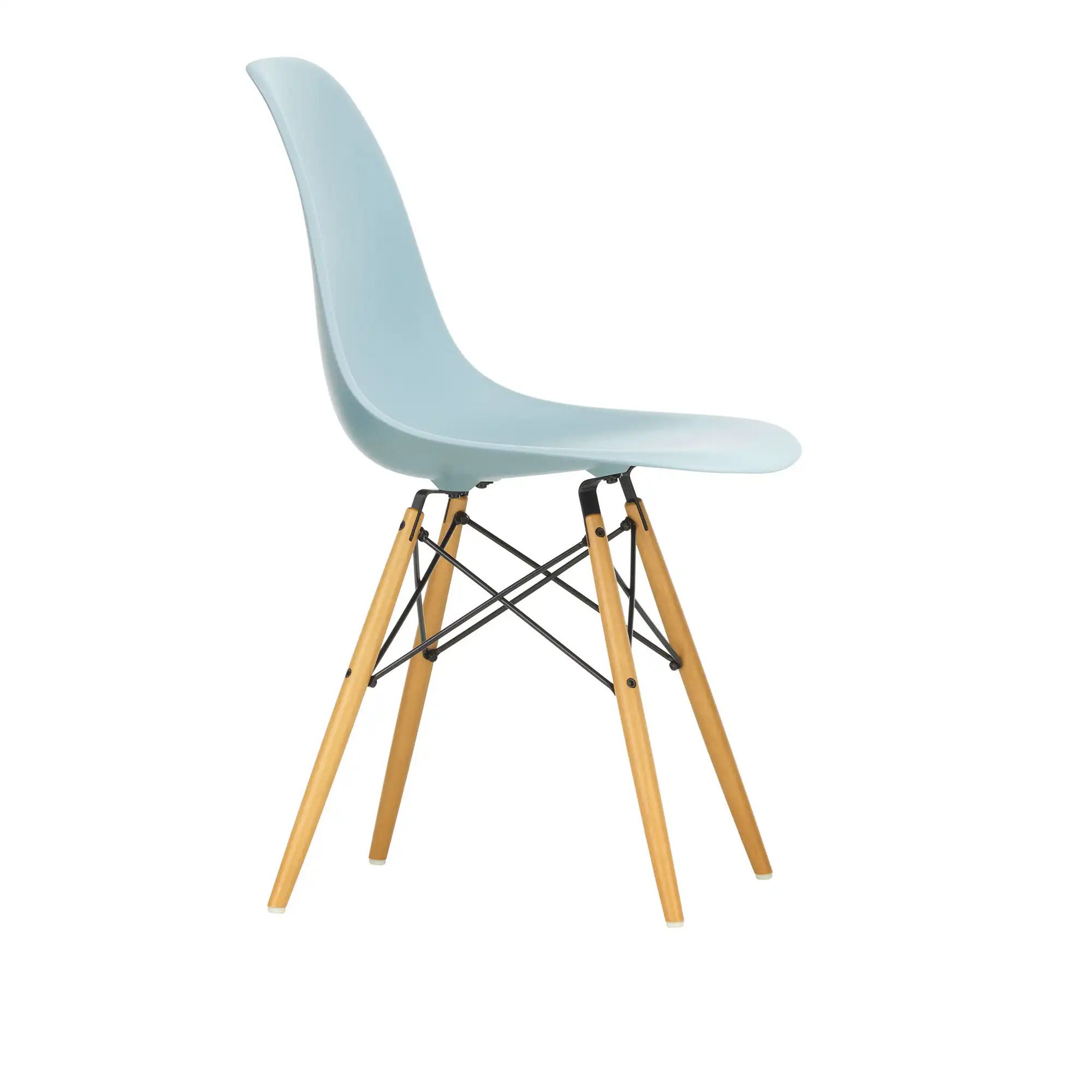 Eames Plastic Chair DSW - 23 Ice Grey - Golden Maple