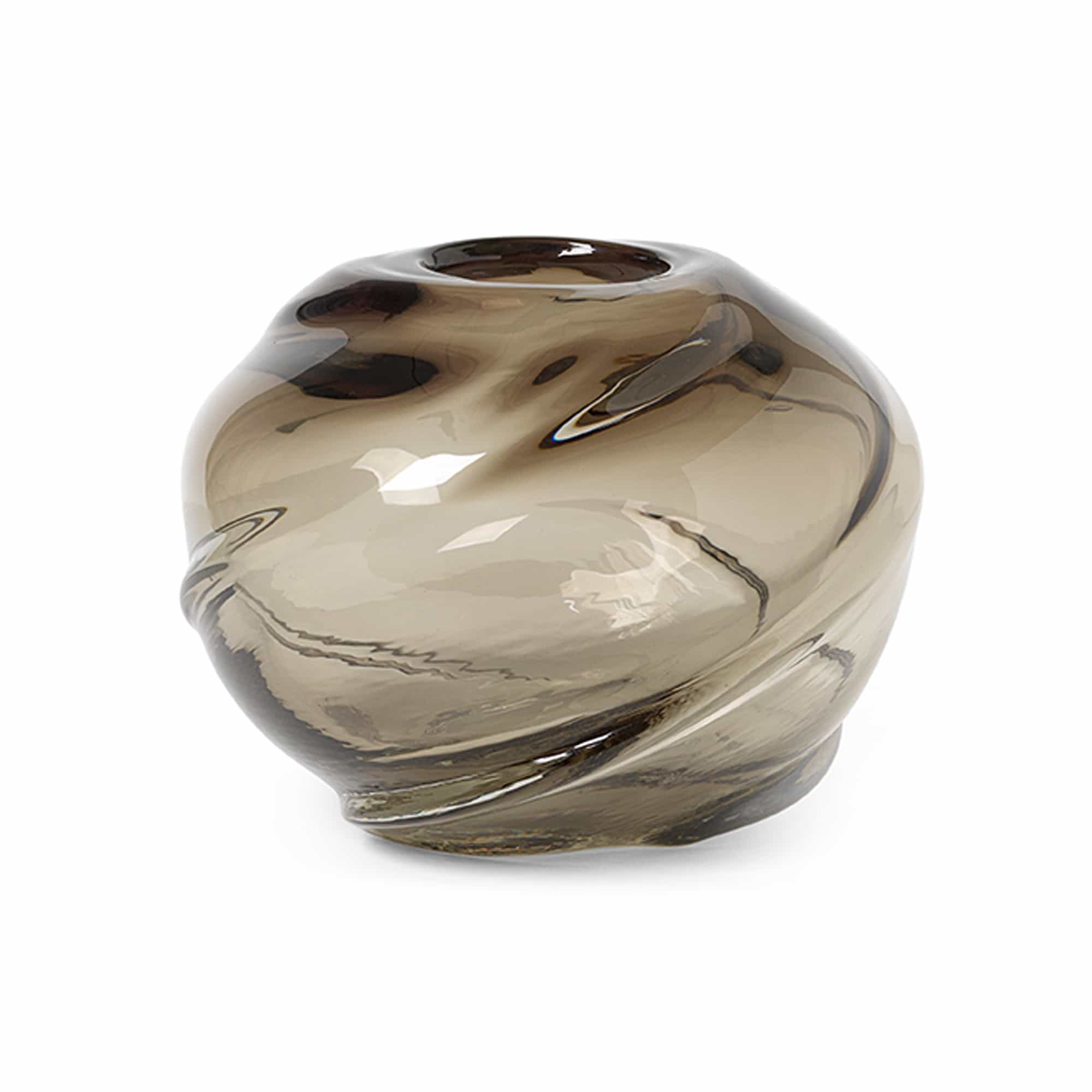 Water Swirl Vase Round