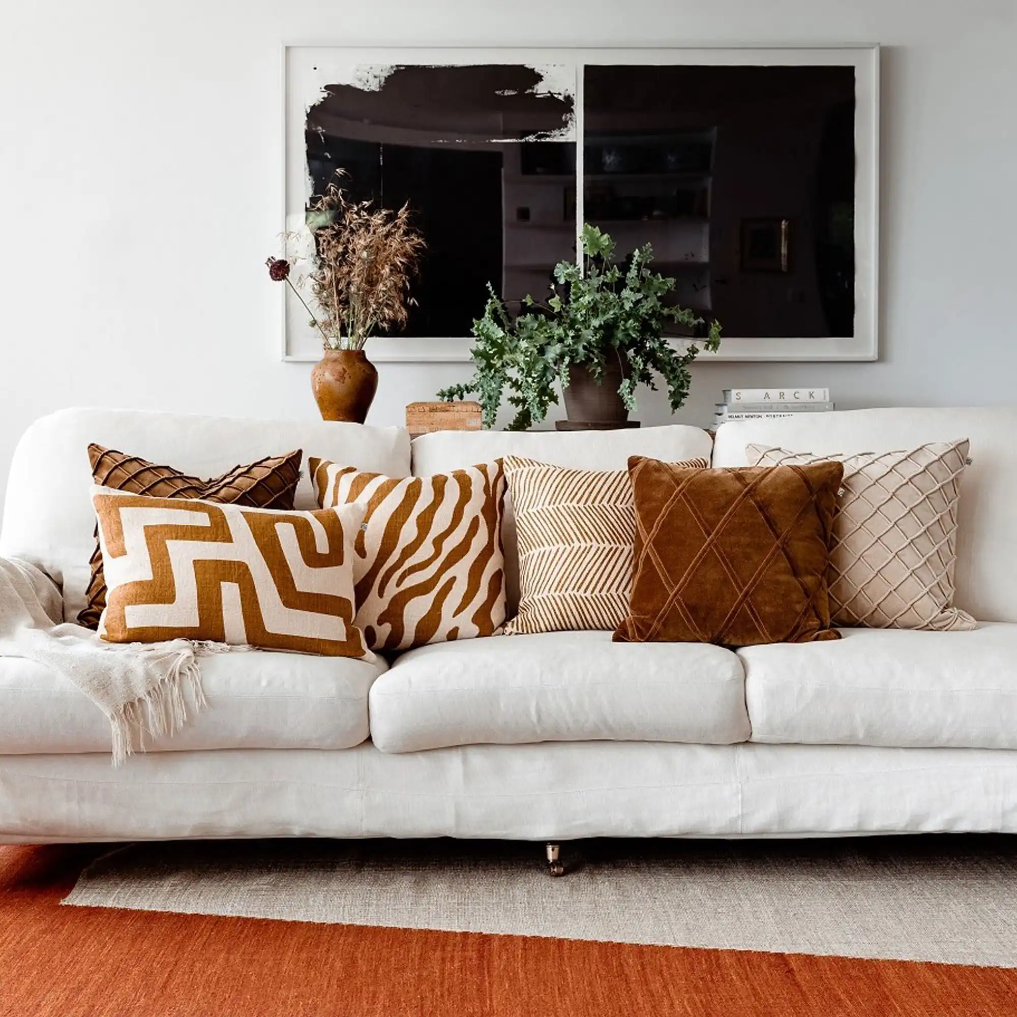 Nagra Linen Cushion Cover Taupe