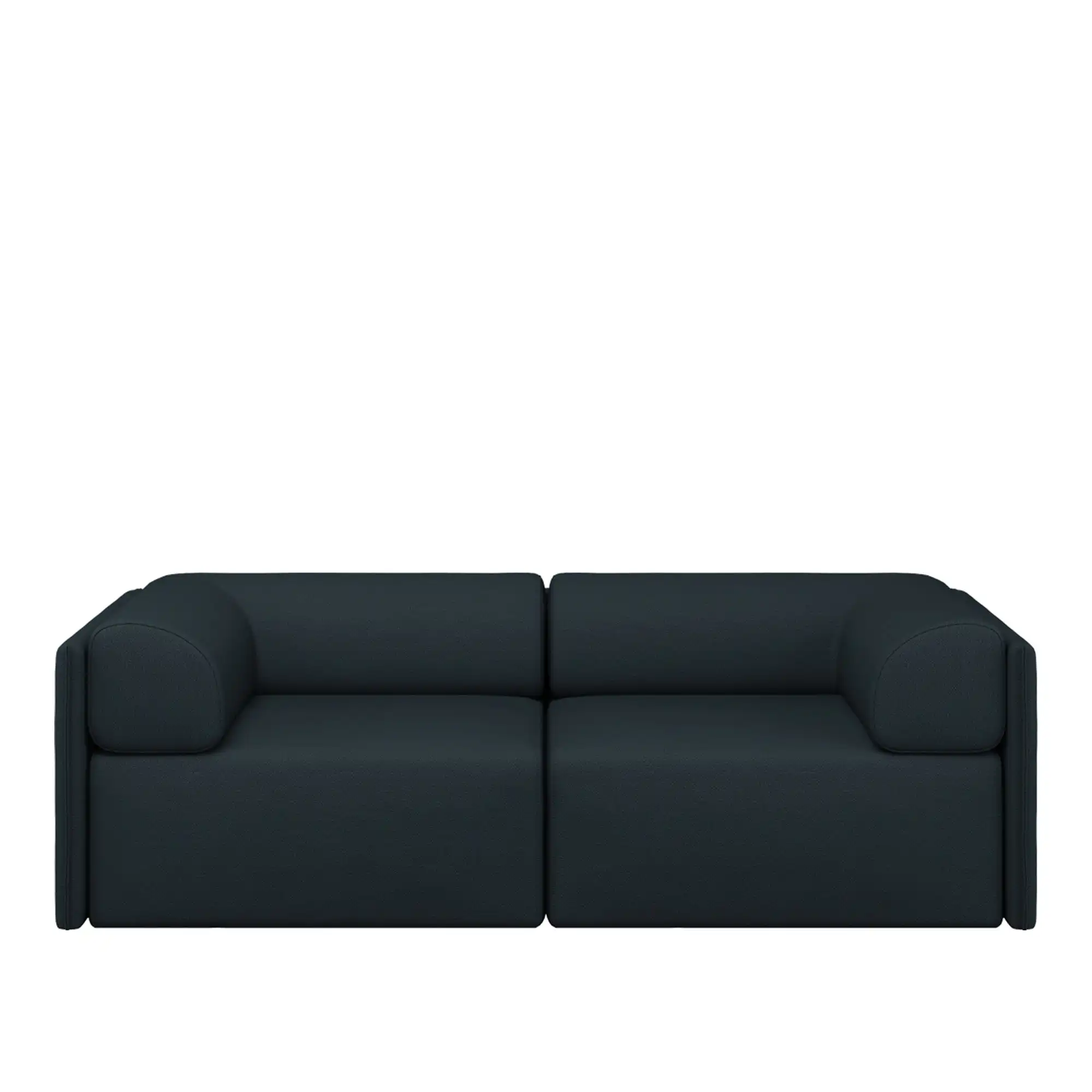 Palo Block 2-seater Sofa Low Back with Armrests