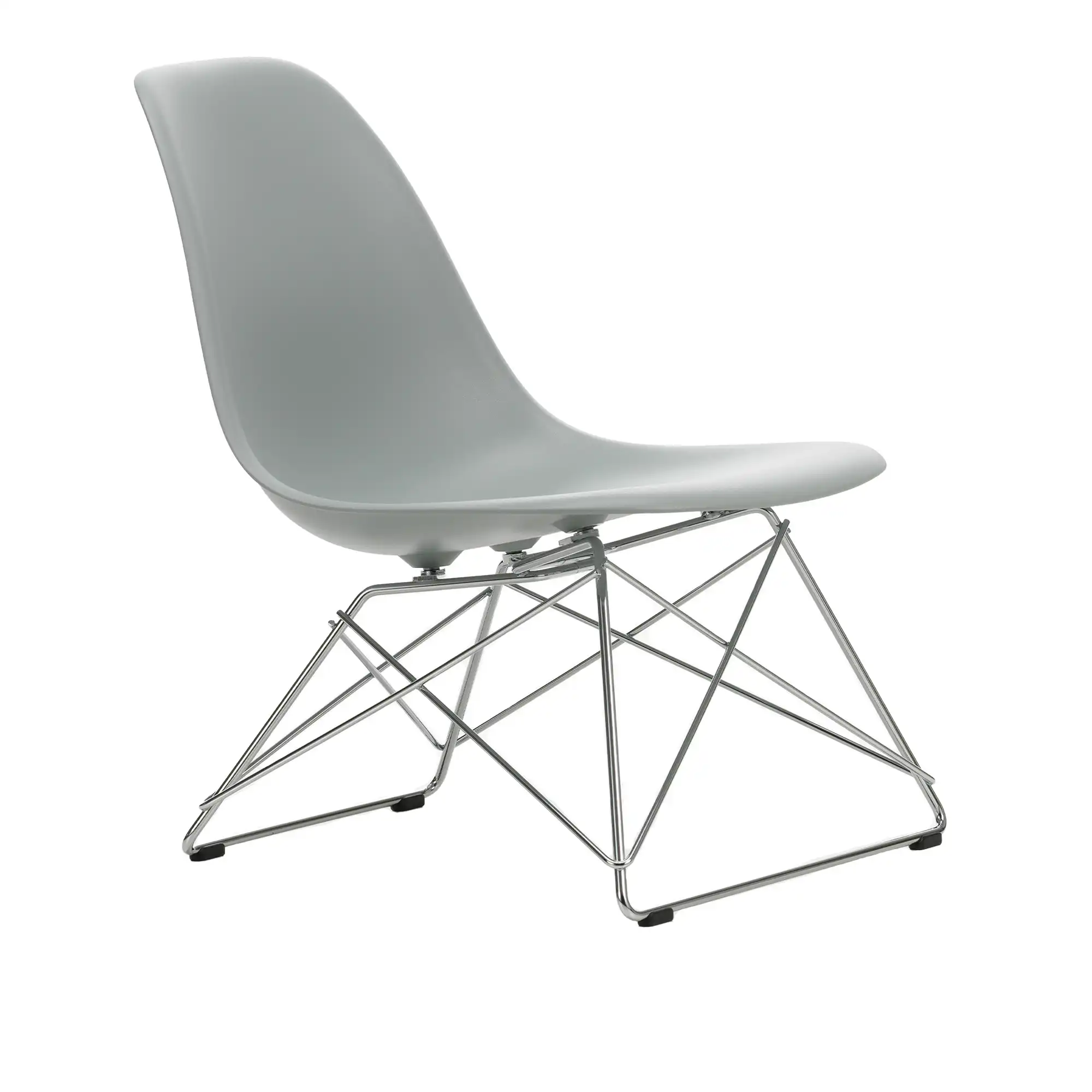 Eames RE Plastic Side Chair LSR stol Chrome