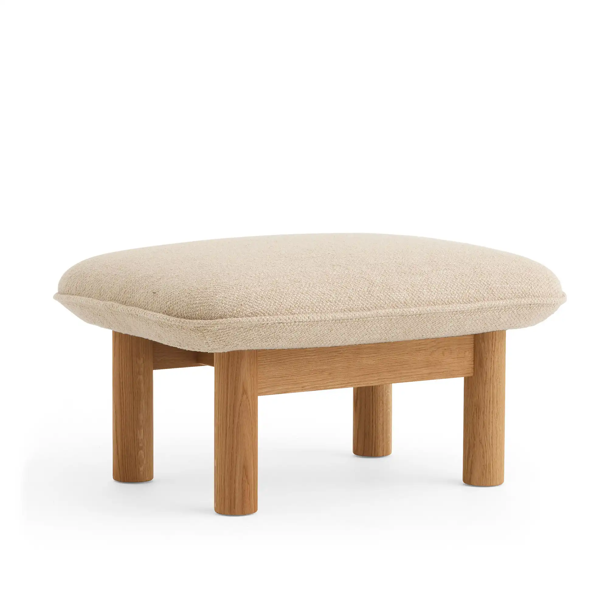 Brasilia Ottoman - Natural Oak