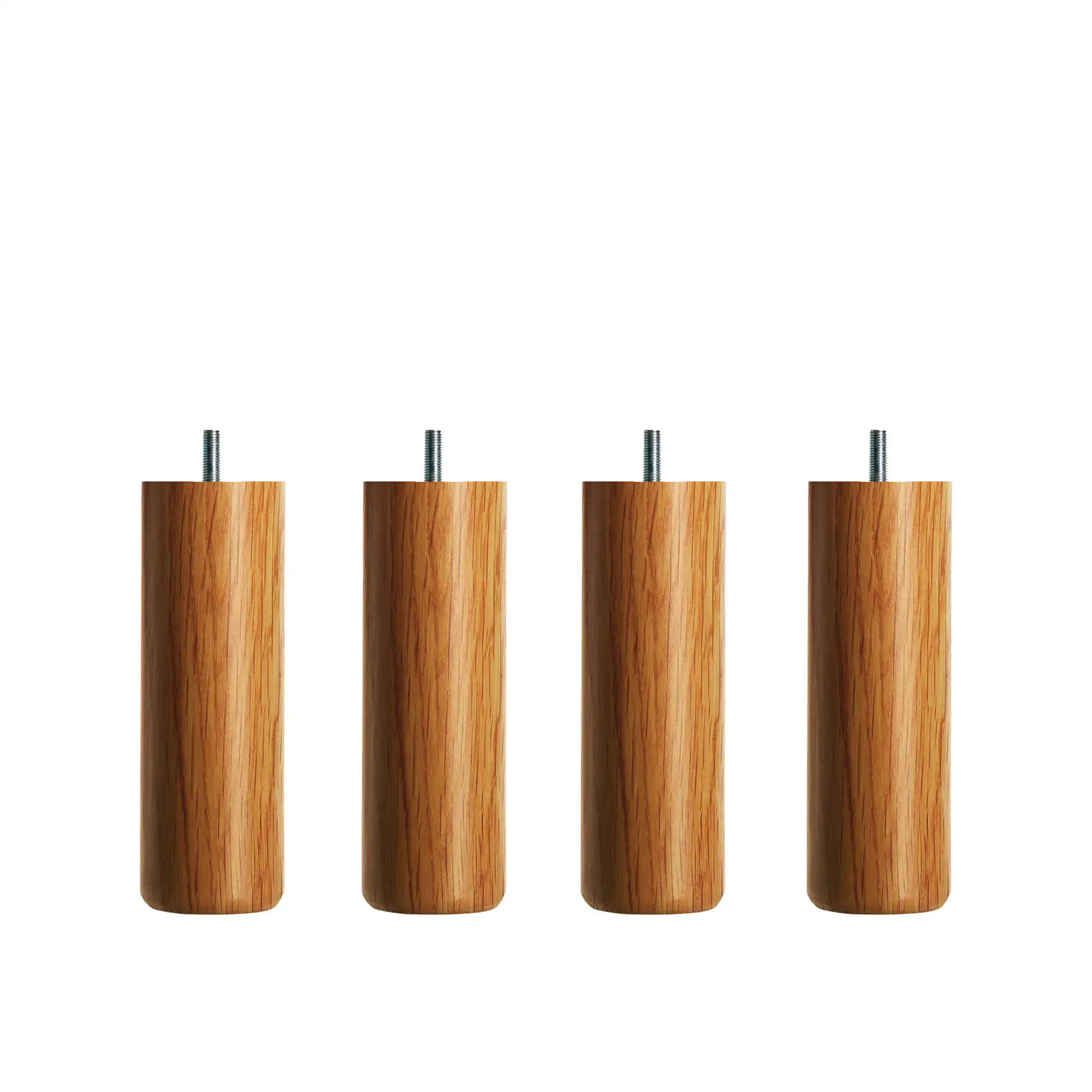 Runda Ben Ø 5,5 cm, Höjd 16 cm Oljad Ek, 4-pack