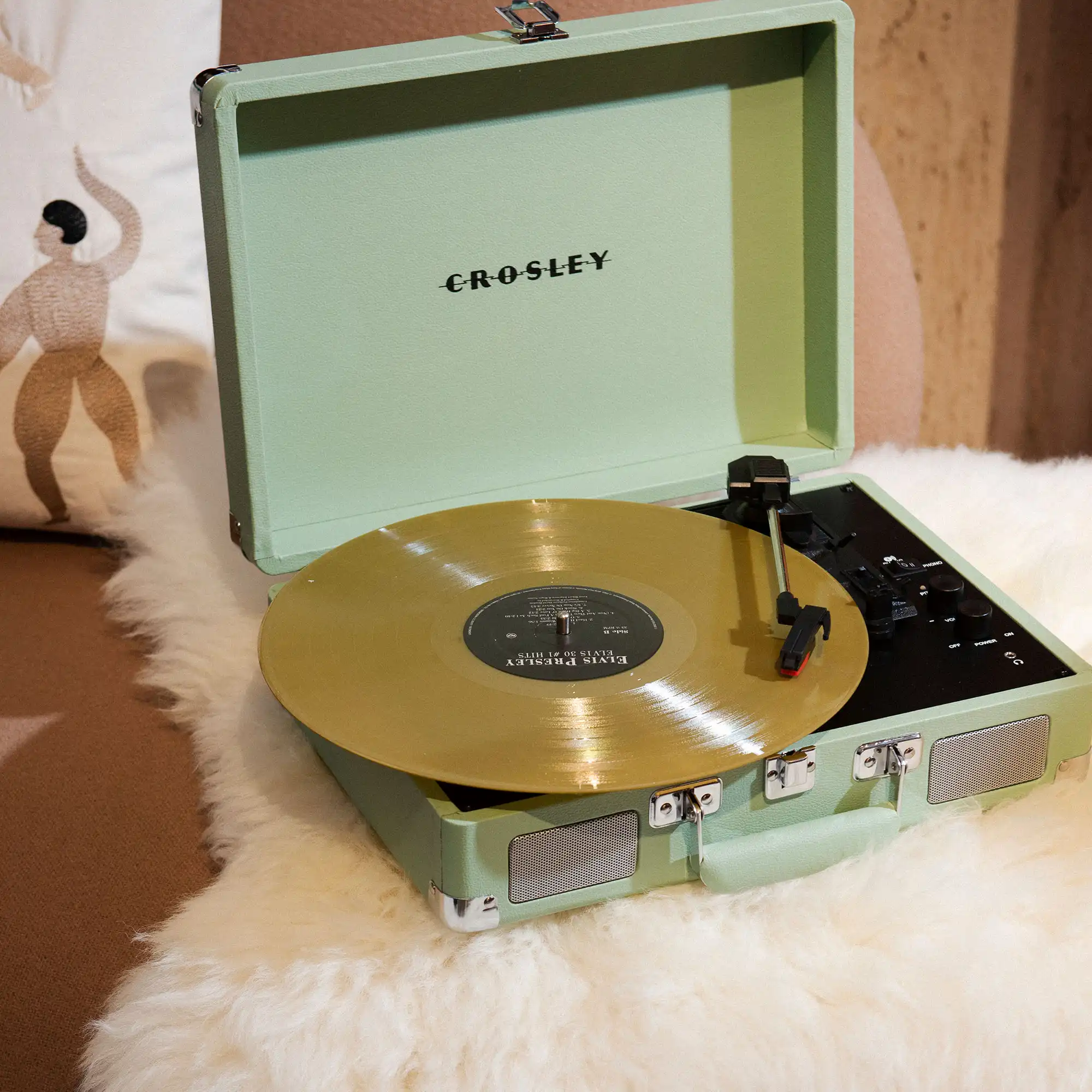 Giradischi Home - CROSLEY - Crosley Voyager Verde Salvia - 12