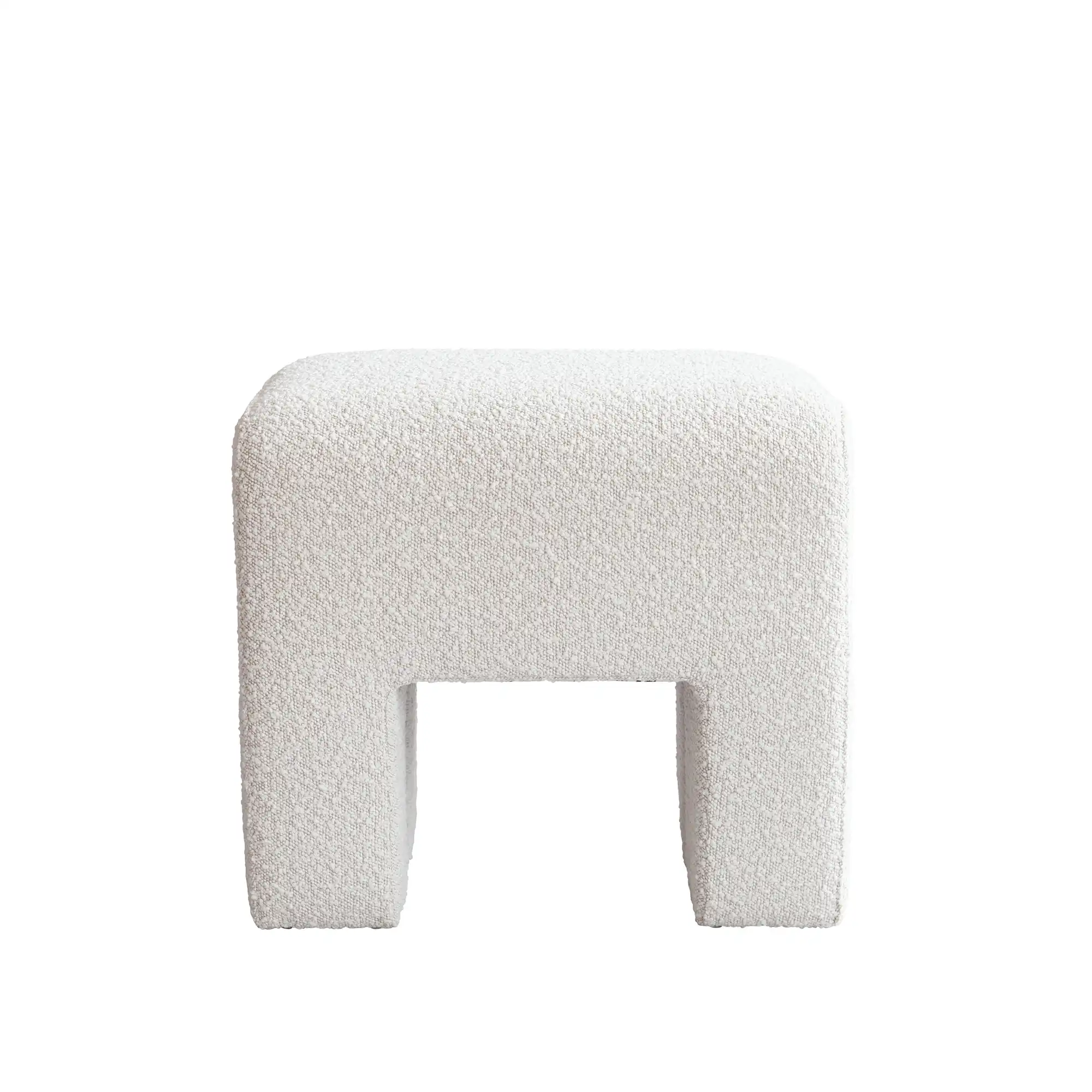 Sculpt Stool - Off White Bouclé