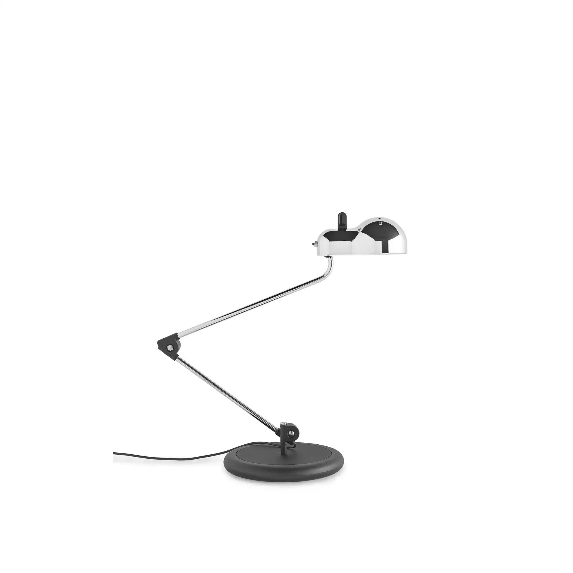 Topo Table Lamp, Chrome/Black