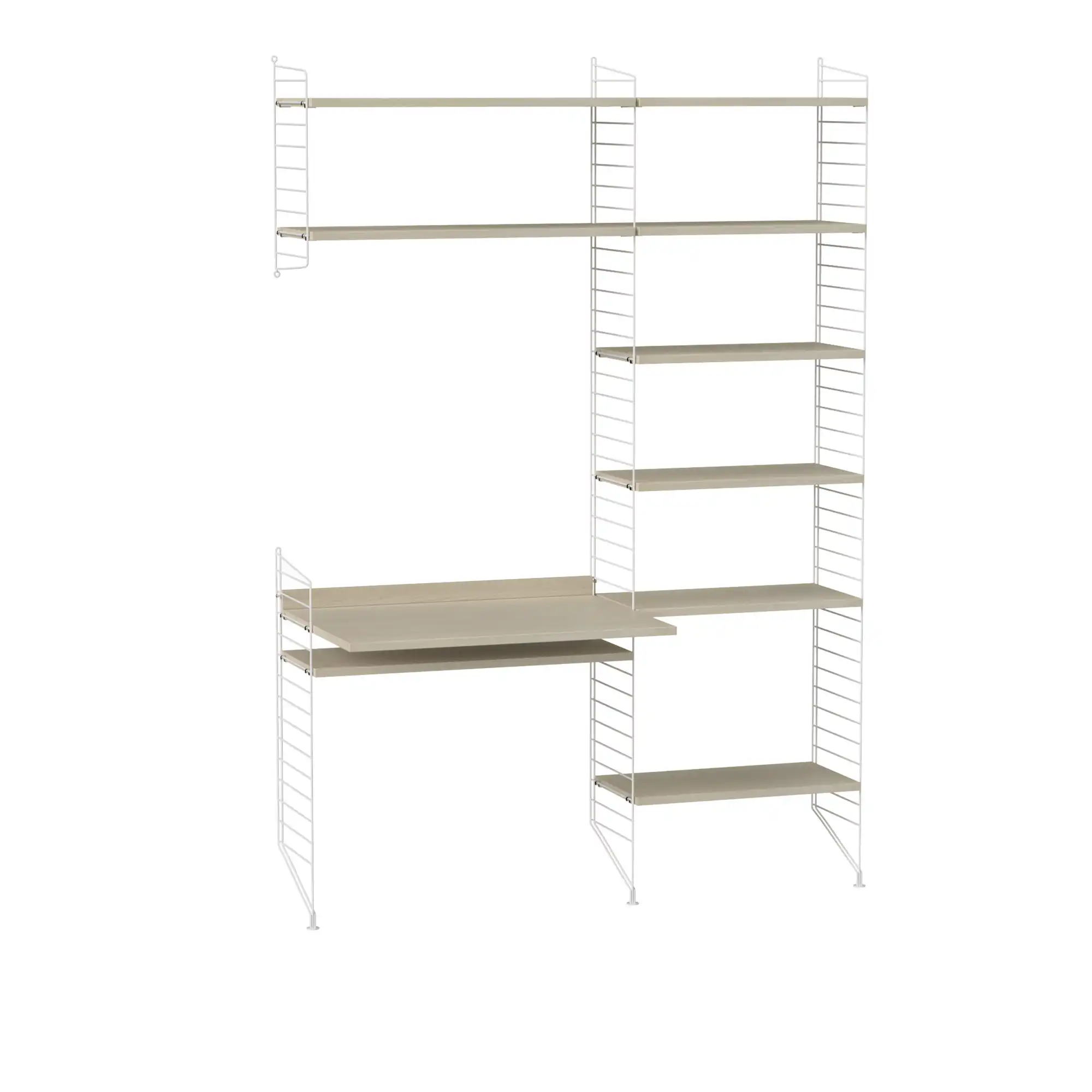 Kontor hyllsystem G ask/vit
