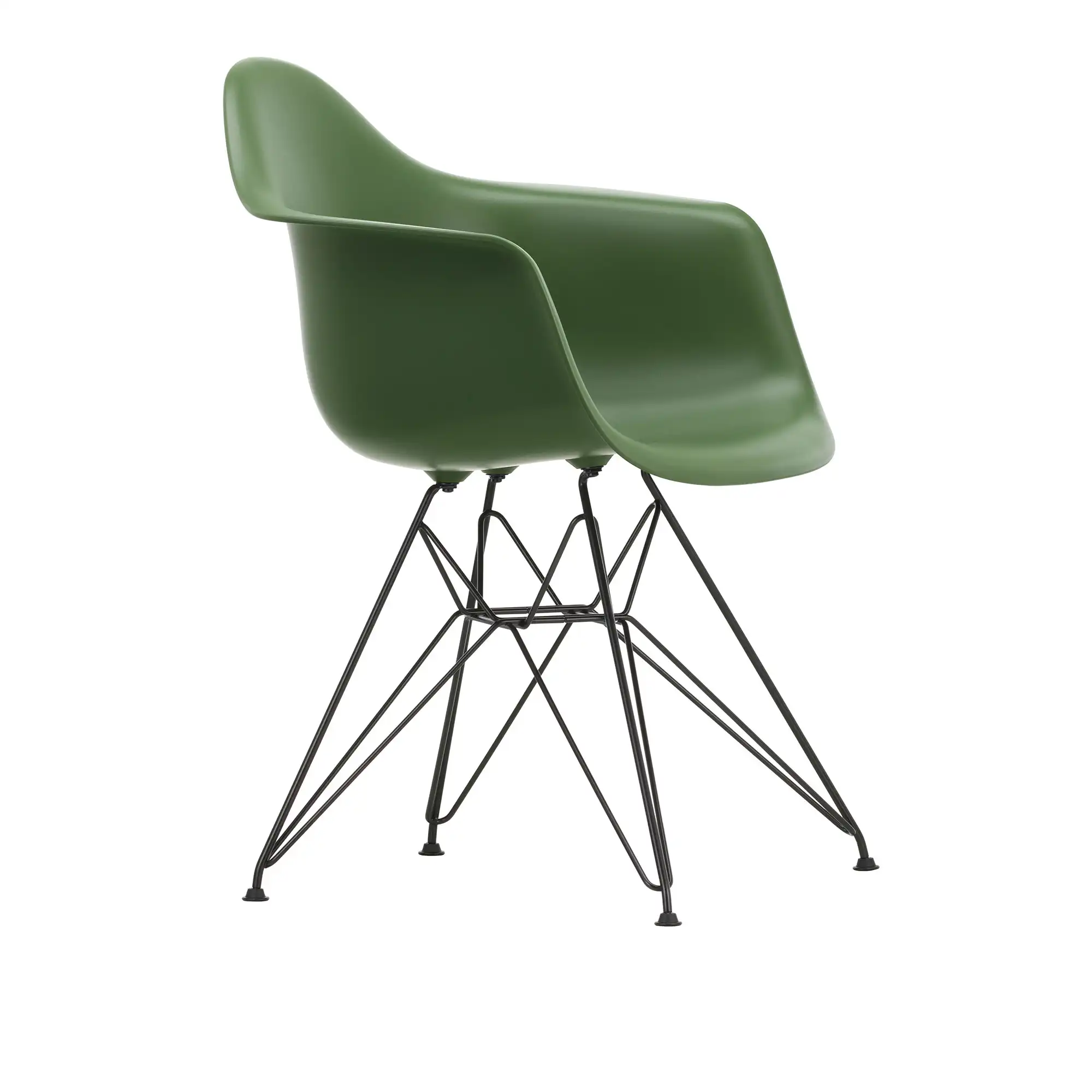 Eames Plastic Armchair DAR 48 Forest Basic Dark Base