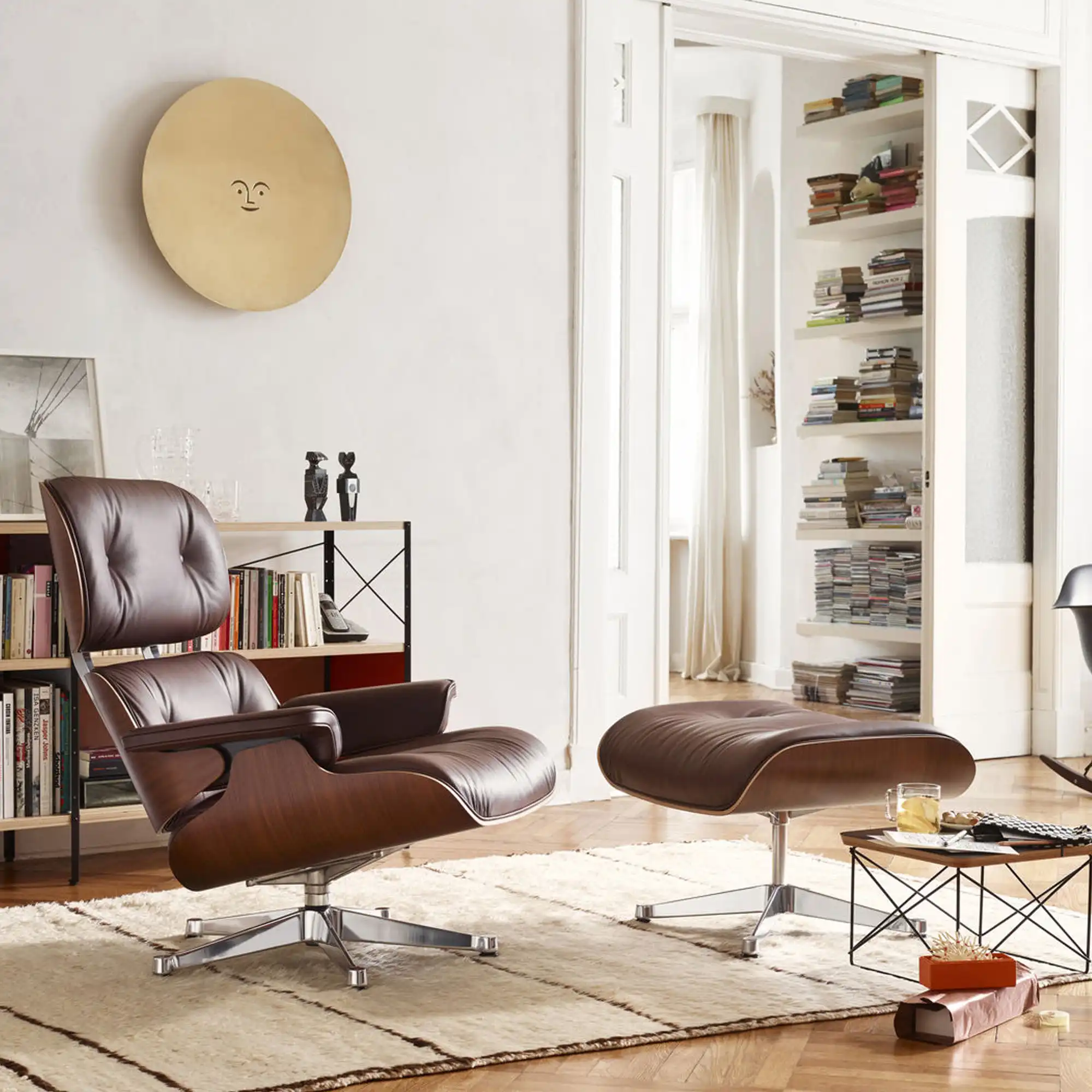 Lounge fotpall Black