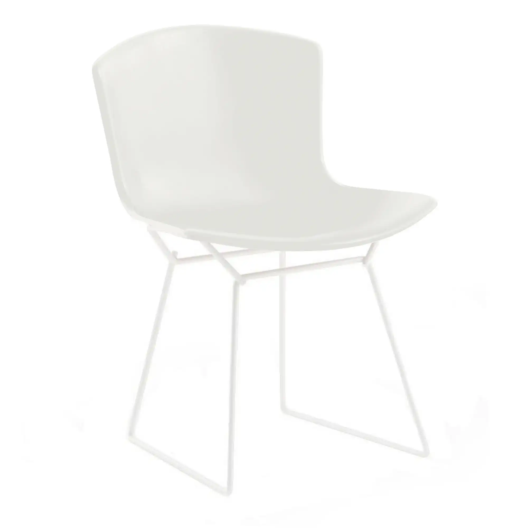 Bertoia Plastic utomhusstol vit