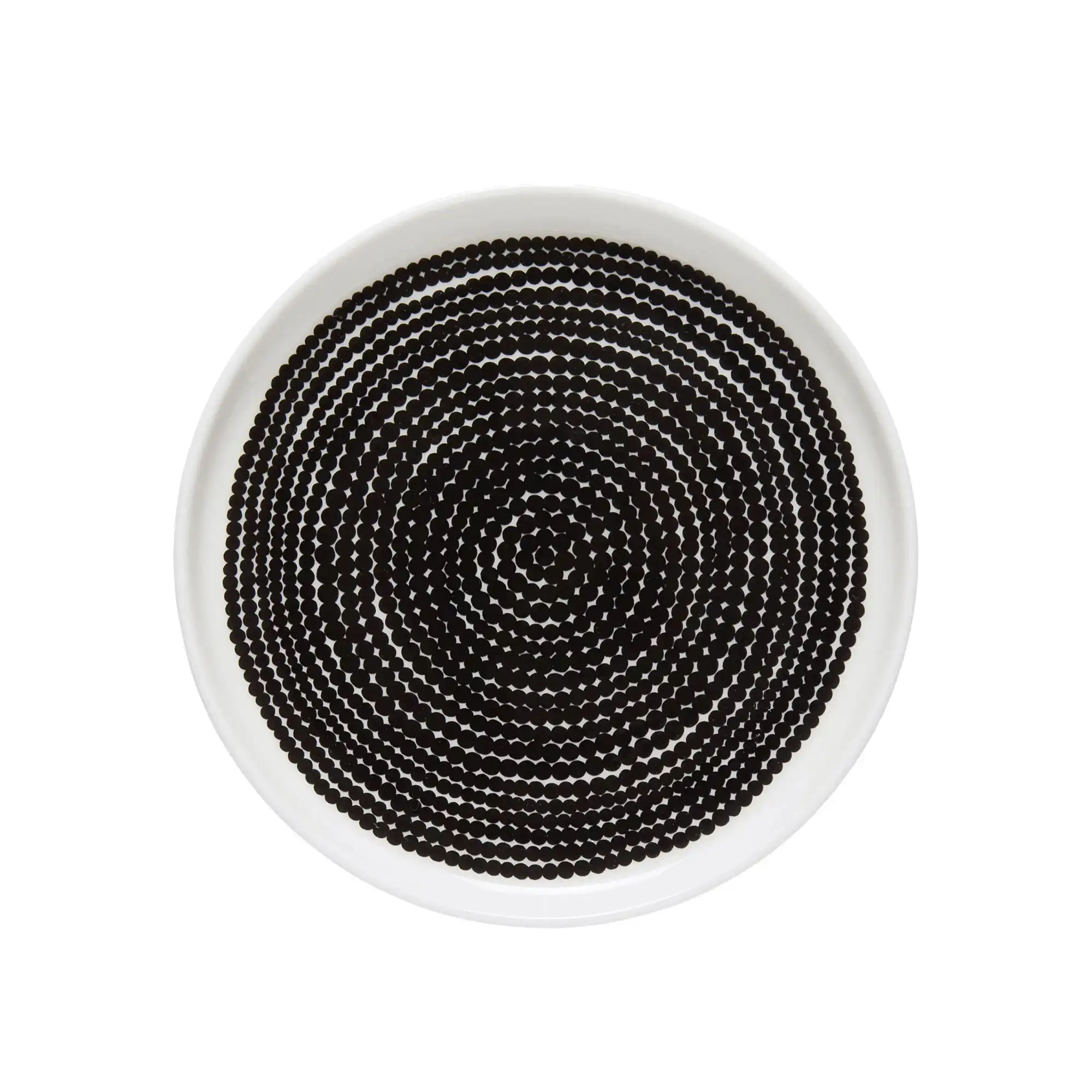 Räsymatto Plate 13,5 cm, White, Black