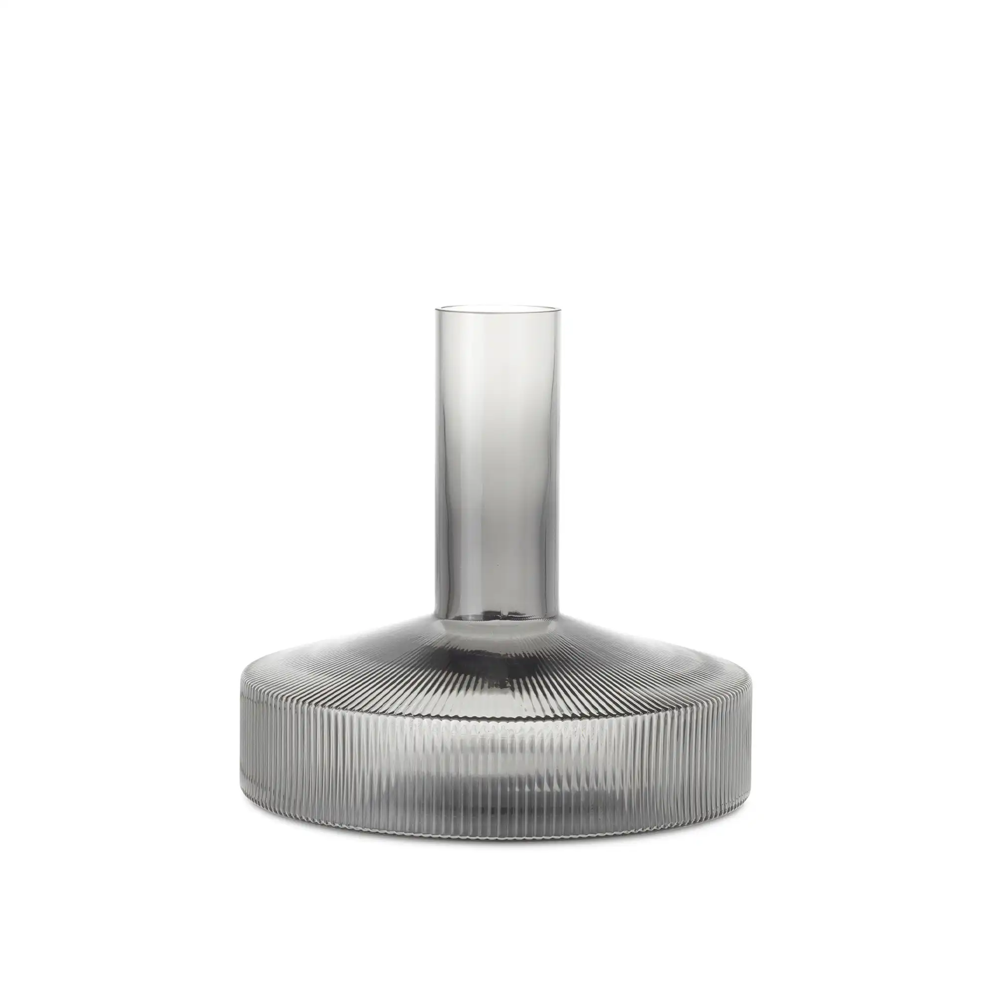 Ripple Wine Carafe / Smoked Grey
