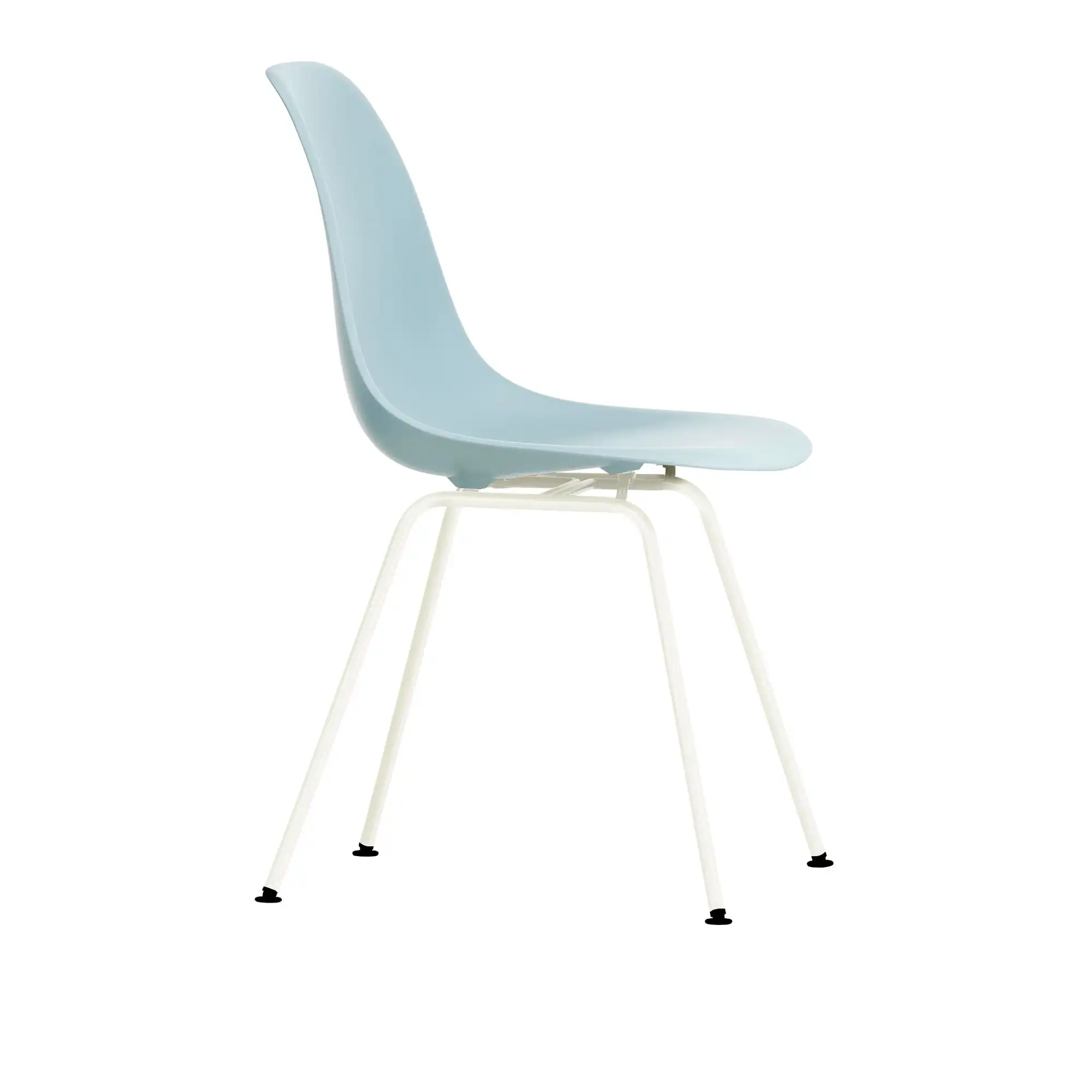 Eames Plastic Chair DSX - 23 Ice Grey - White Base