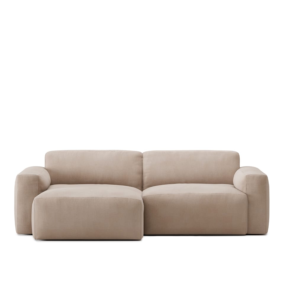 Brick 2-Seater Chaise Lounge Left