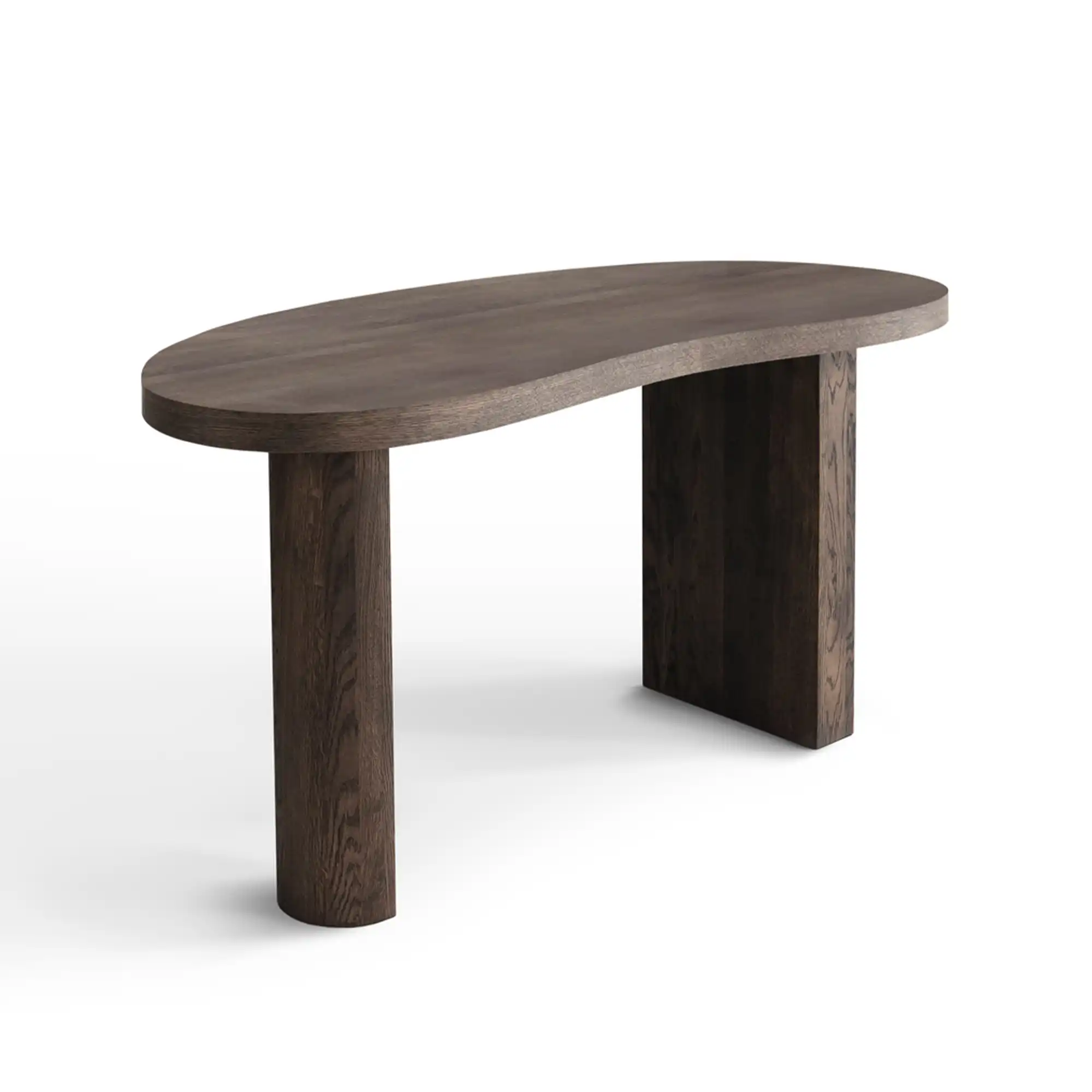 MS Bean Desk Table Smoked Oak