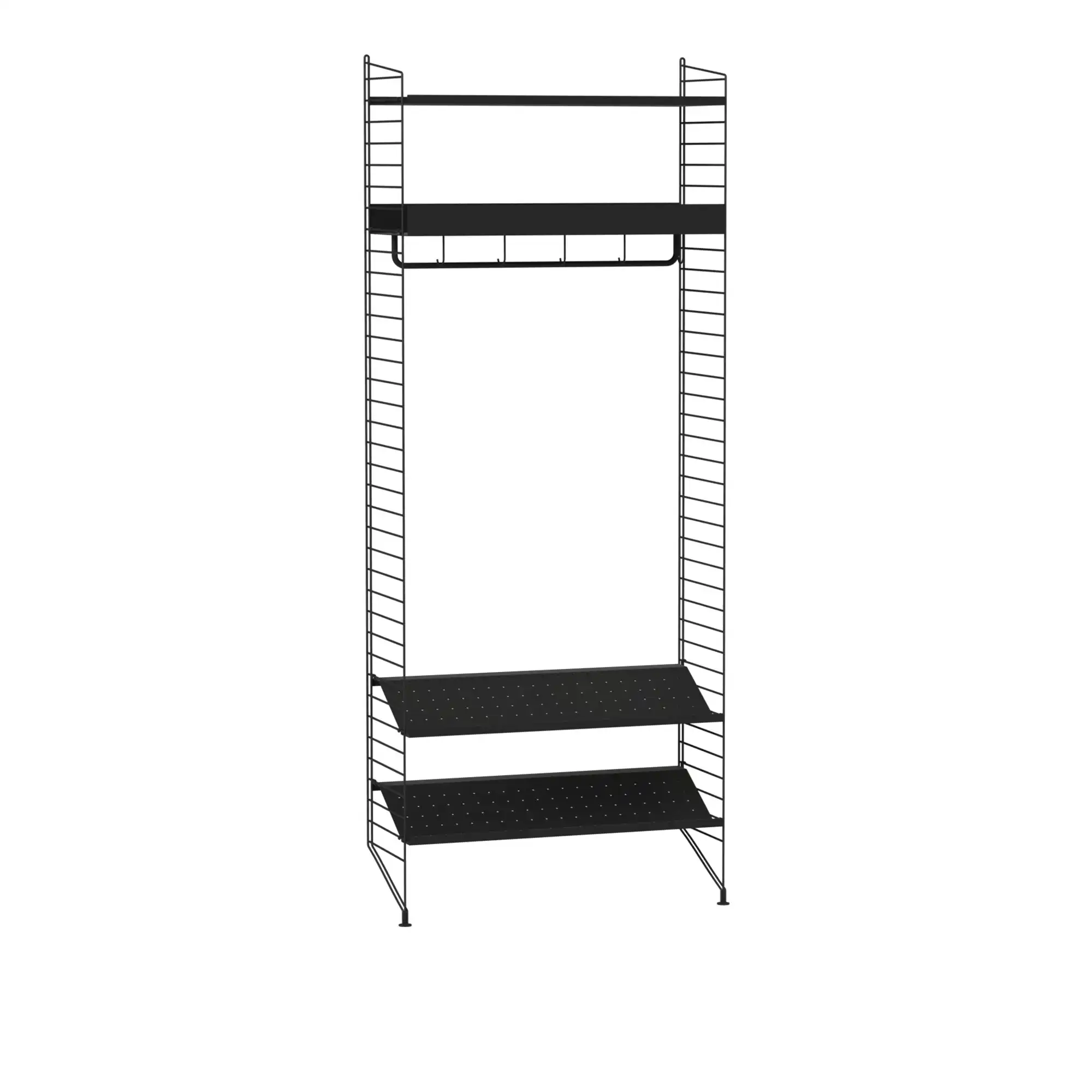 Hall hyllsystem R svart/svart